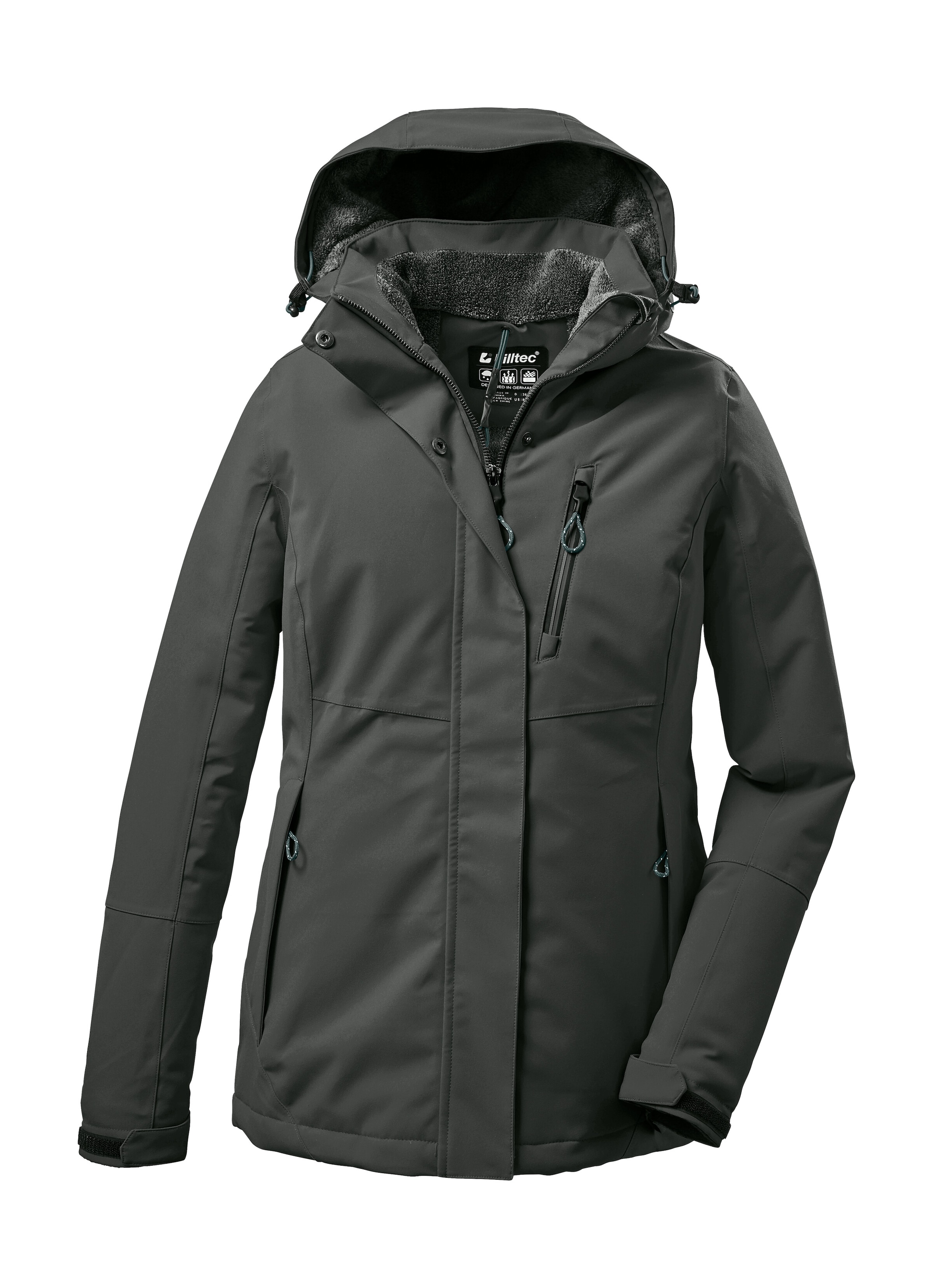 Killtec Veste d'extérieur »KOW 140 WMN JCKT« Wasserdichte Damenjacke, atmungsaktiv, abnehmbare Kapuze
