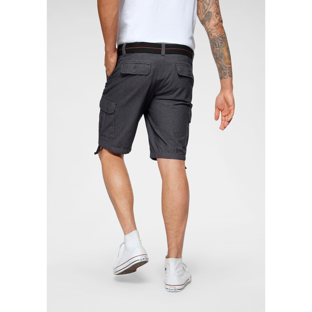 Bruno Banani Cargoshorts, (Set, 2 tlg., mit abnehmbarem Gürtel)