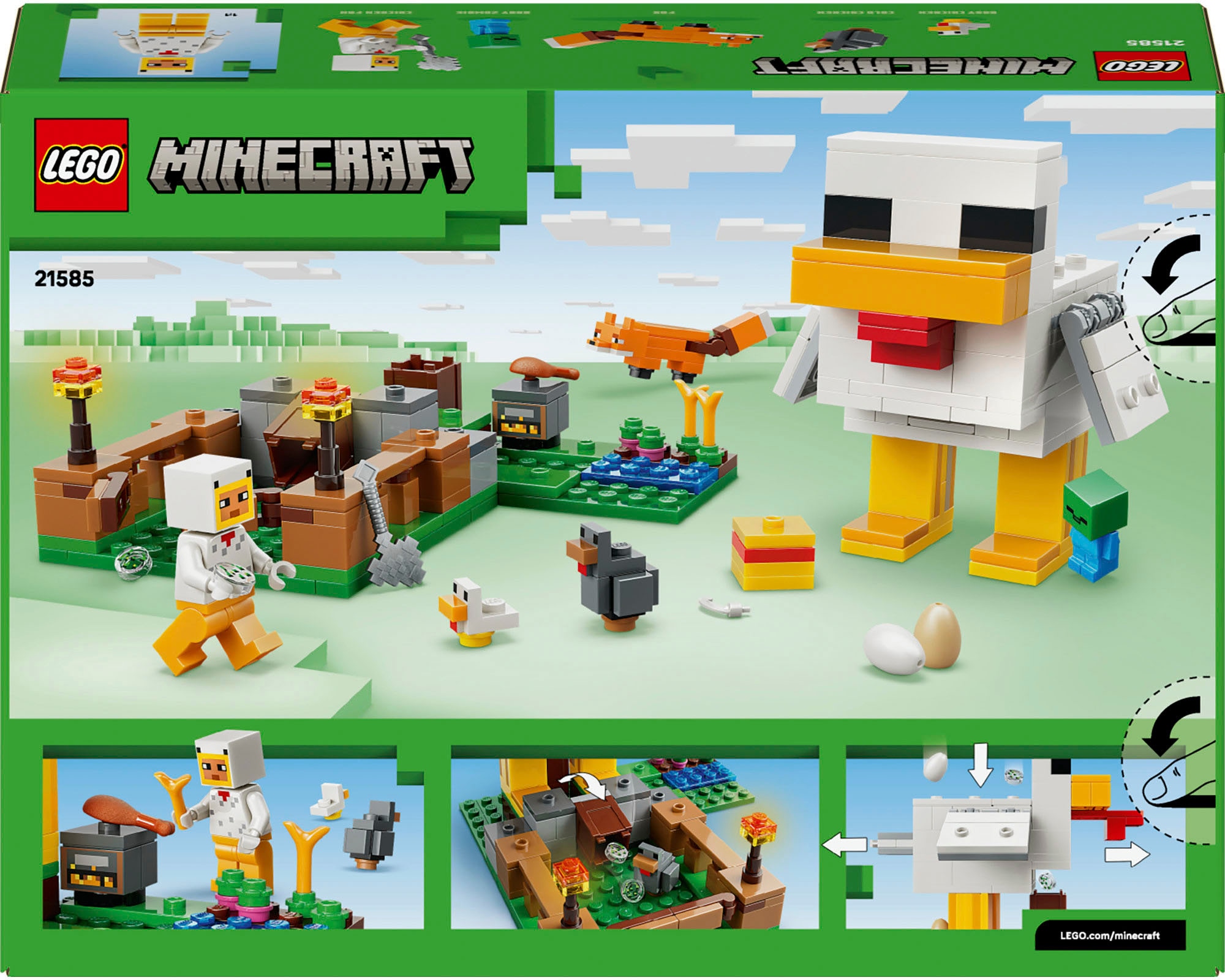 LEGO® Pions de construction »Hühnerfarm (21585), LEGO Minecraft« Made in Europe