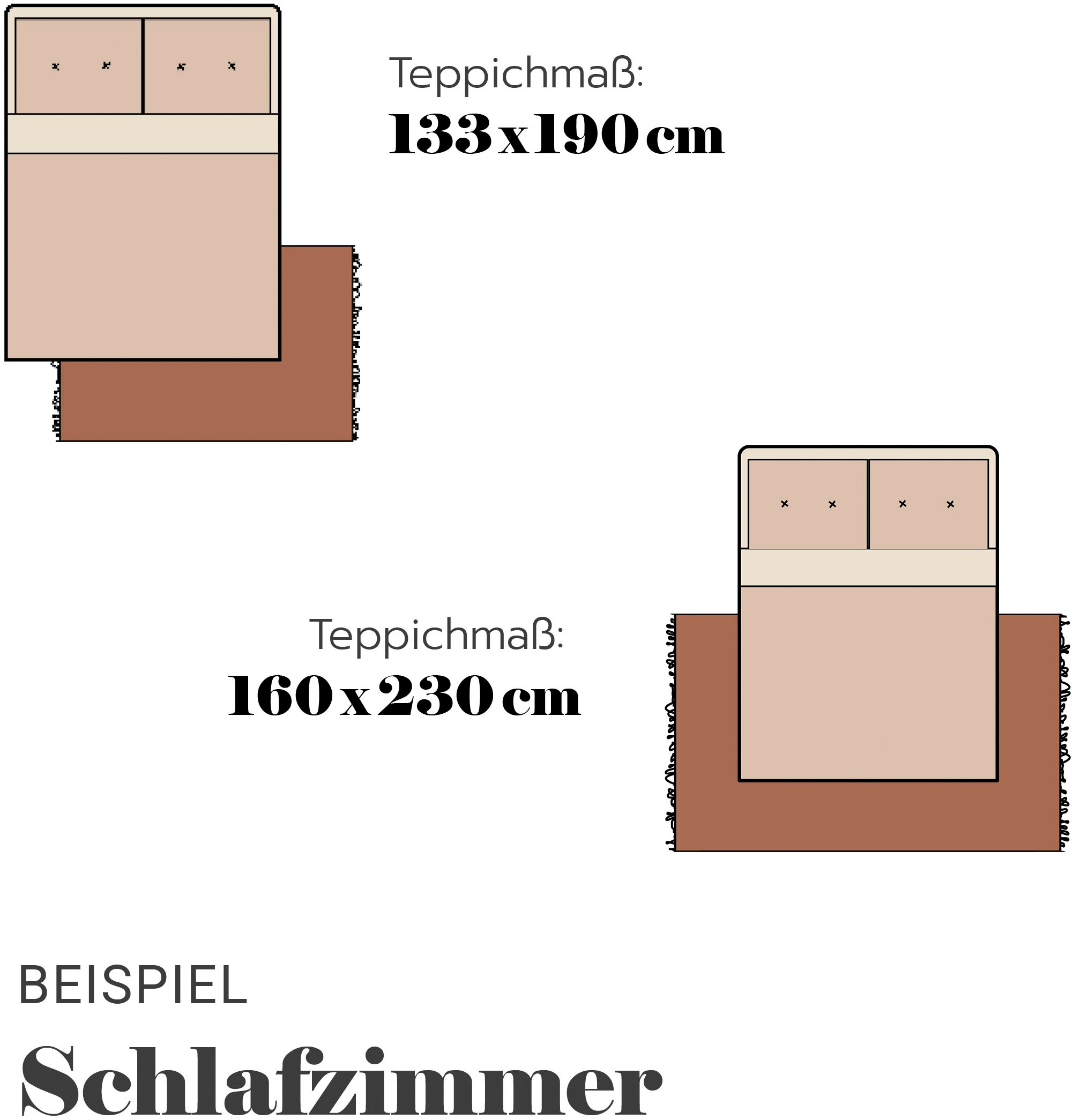 ASTRA Teppich »Jules 253«, rechteckig, 8 mm Höhe, Hoch Tief Struktur, Kurzflor, Wohnzimmer, Schlafzimmer