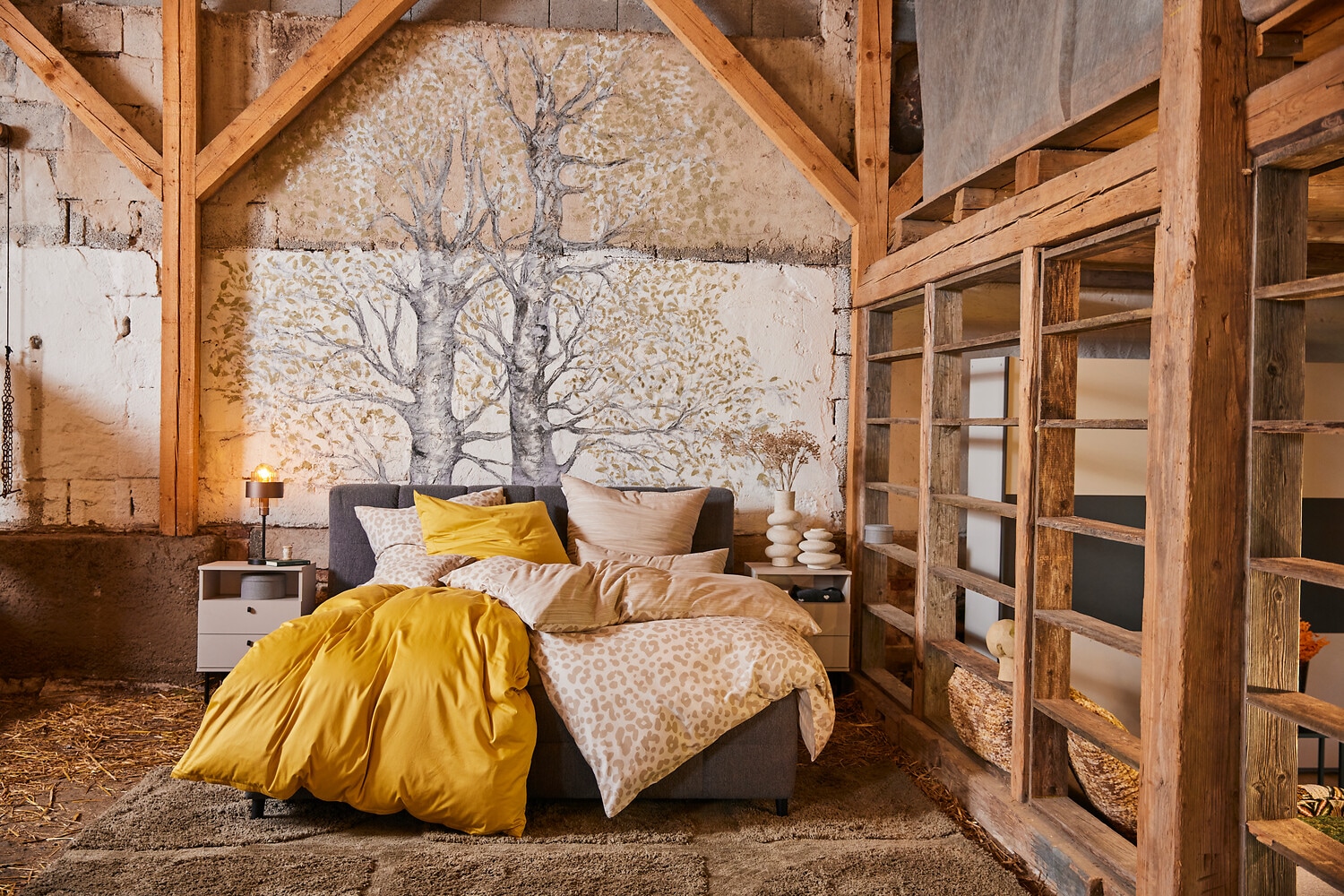 TOM TAILOR HOME Linge de lit »Ellja in Gr. 135x200 oder 155x220 cm, Leo Design, Bettwäsche-Set« 3 cuis 100% coton, imprimé animal, linge de lit de marque avec fermeture éclair