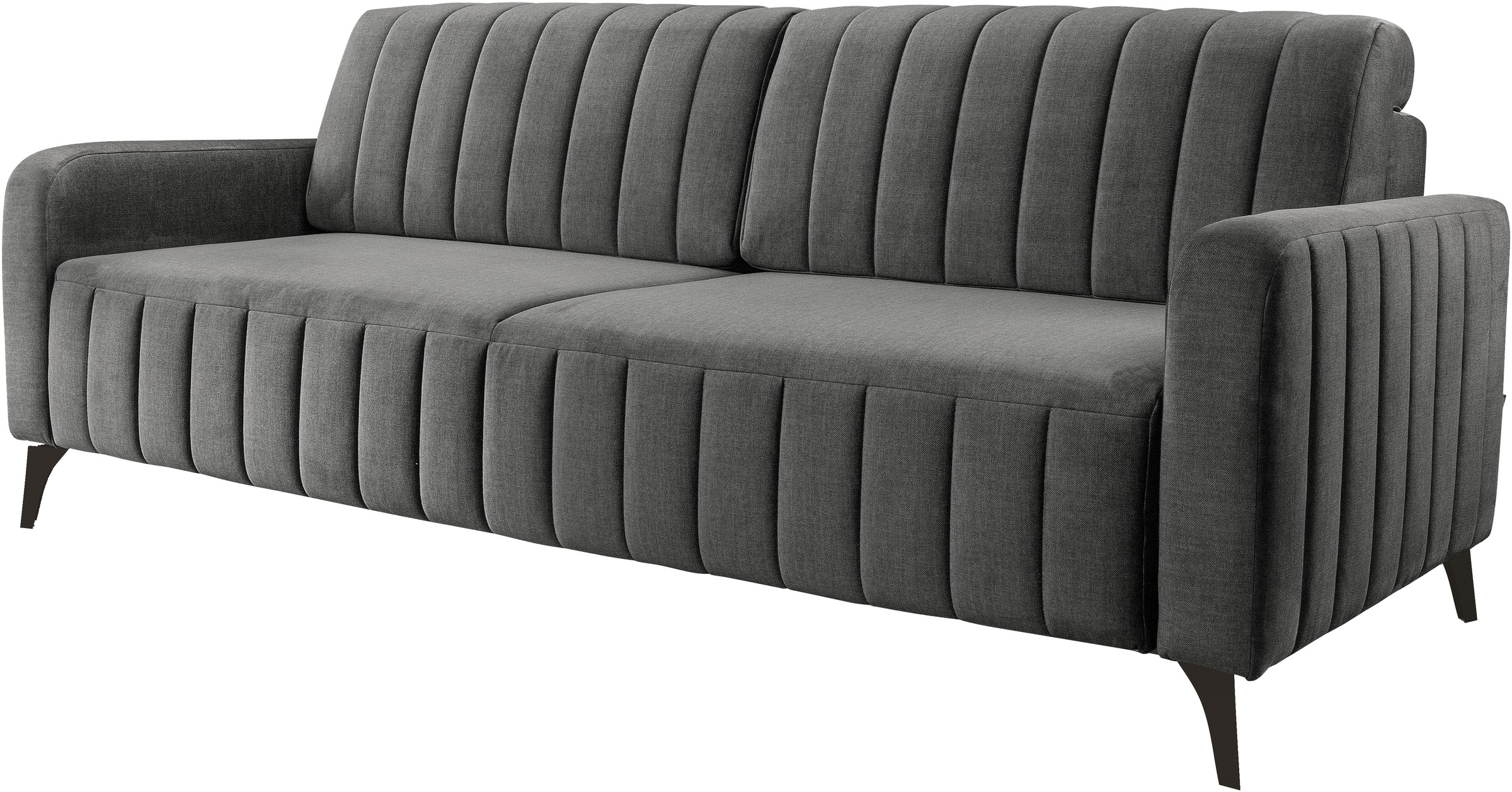 exxpo - sofa fashion 3-Sitzer »Grande, hochwertiges Schlafsofa mit Microvelours-Bezug«, mit Bettfunktion und Bettkasten, komfortabler Federkern