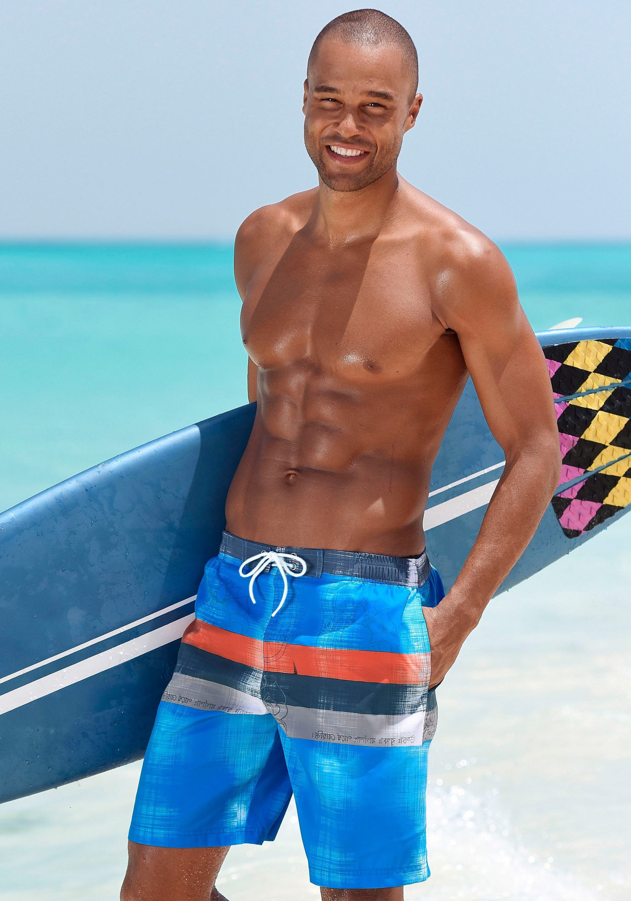 Chiemsee Short de bain elastischer Bund, mit Aussenkordel, mit seitlichen Eingrifftaschen