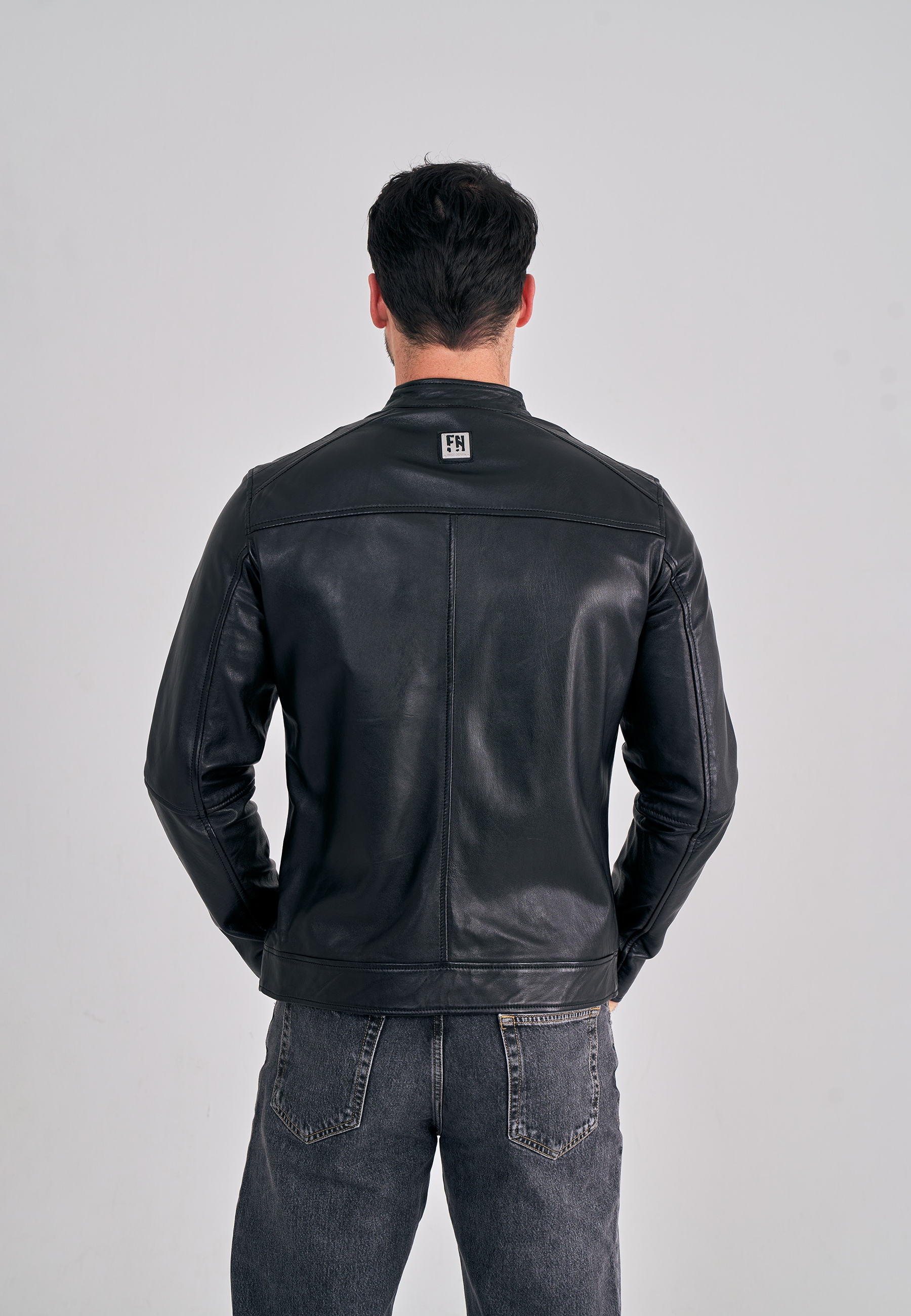 Freaky Nation Veste en cuir »Lucky Jim-FN«