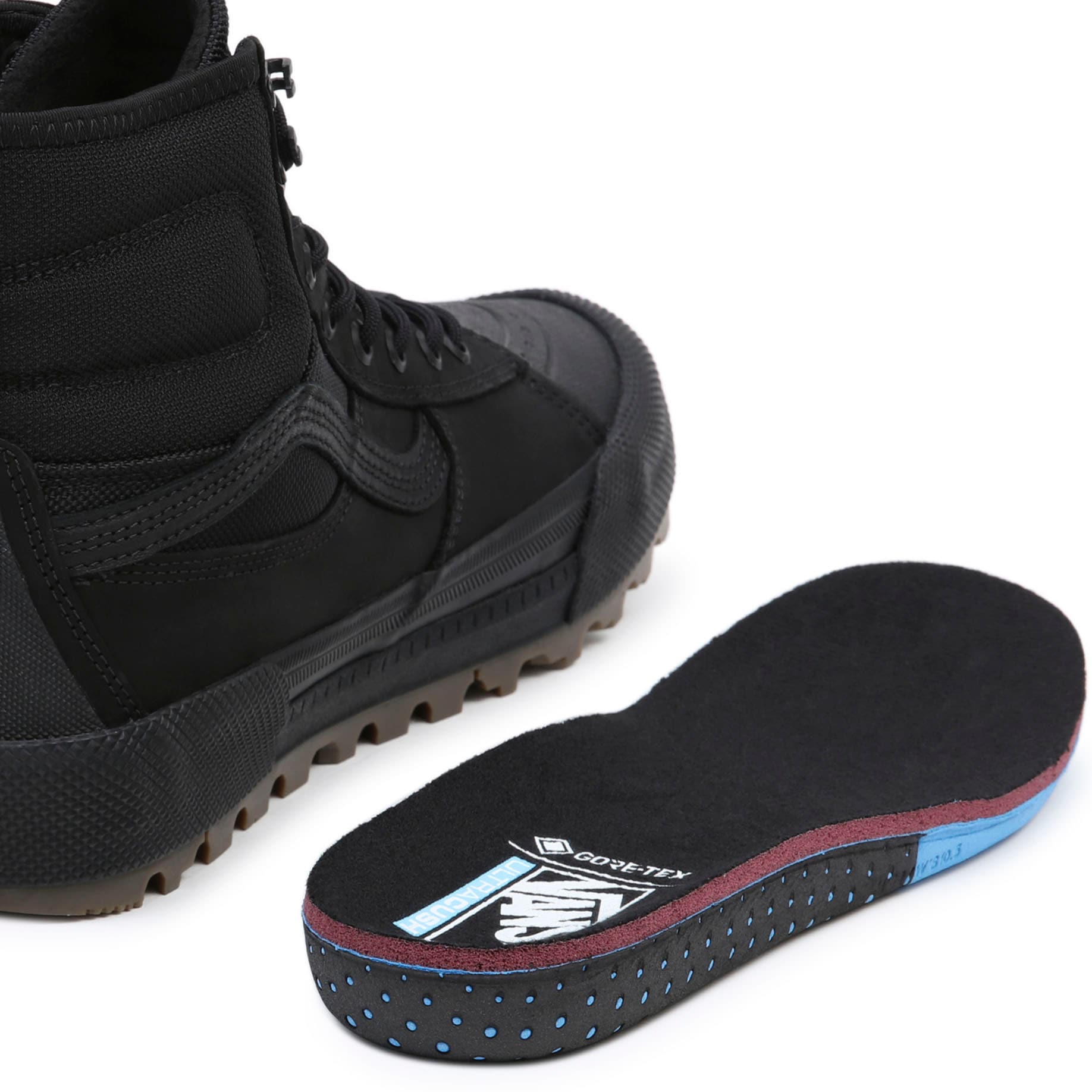 GORE-TEX an »SK8-Hi MTE-3«, Ferse kontrastfarbenem mit Sneaker Vans Logobadge der im %SALE!