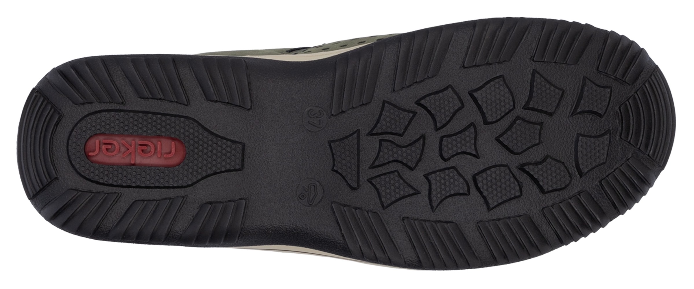 Rieker Slip-On Sneaker  , Schlupfschuh, Freizeitsneaker, Halbschuh mit markanter Laufsohle