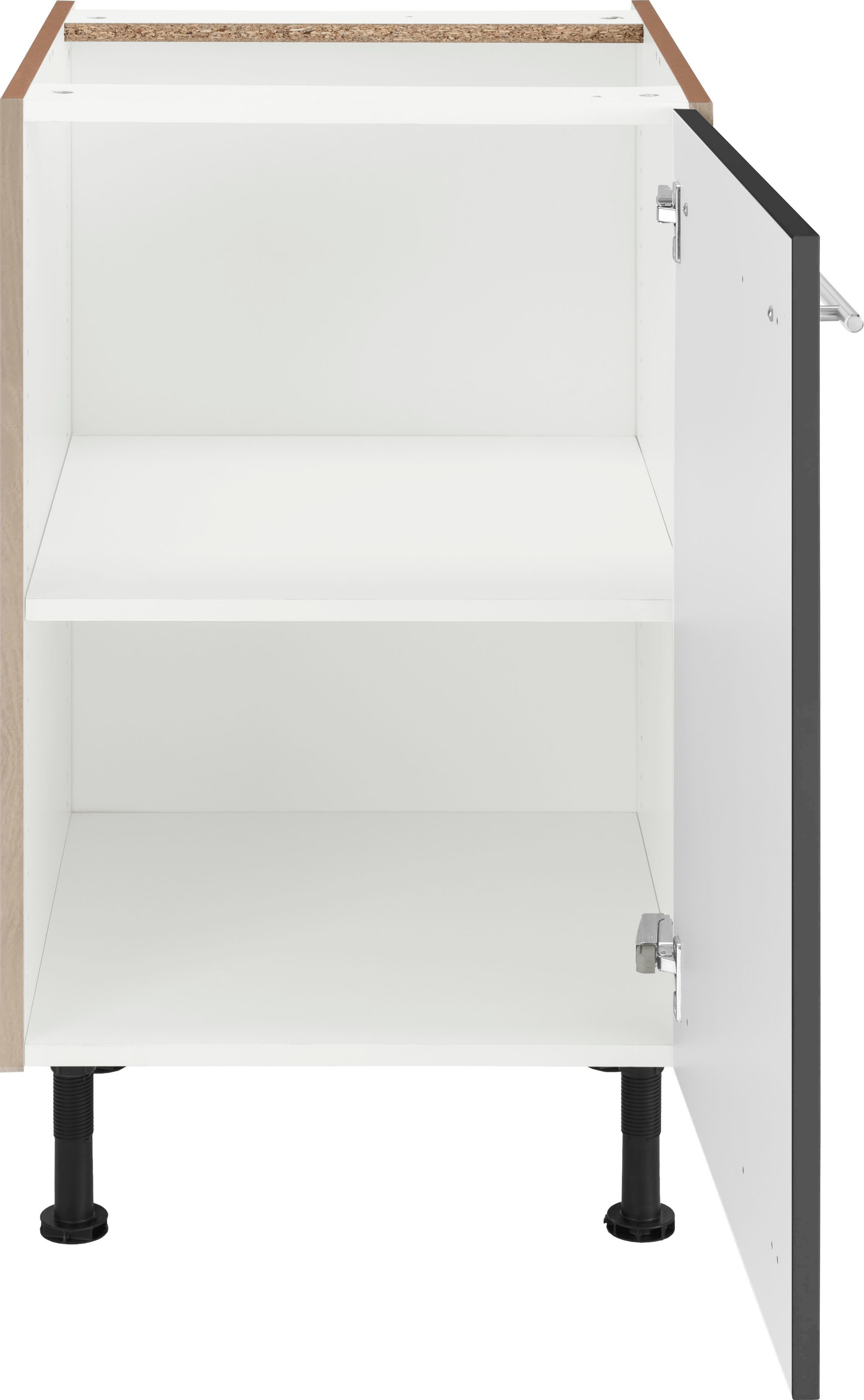 OPTIFIT Unterschrank »Bern«, 50 cm breit, mit 1 Tür mit höhenverstellbaren Füssen, mit Metallgriff