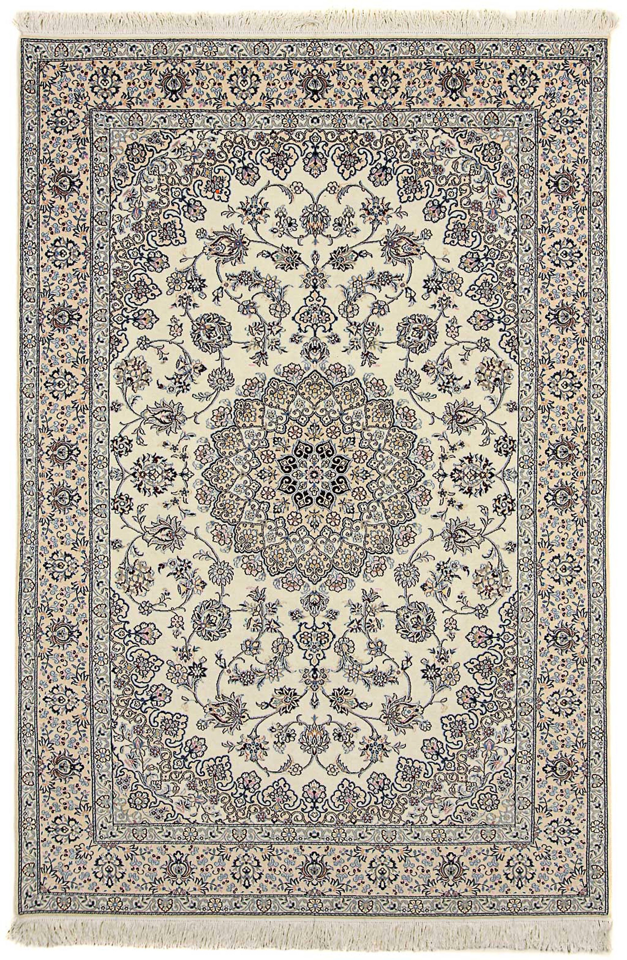 Image of morgenland Orientteppich »Perser - Nain - Royal - 300 x 200 cm - beige«, rechteckig, 10 mm Höhe, Wohnzimmer, Handgeknüpft, Einzelstück mit Zertifikat bei Ackermann Versand Schweiz