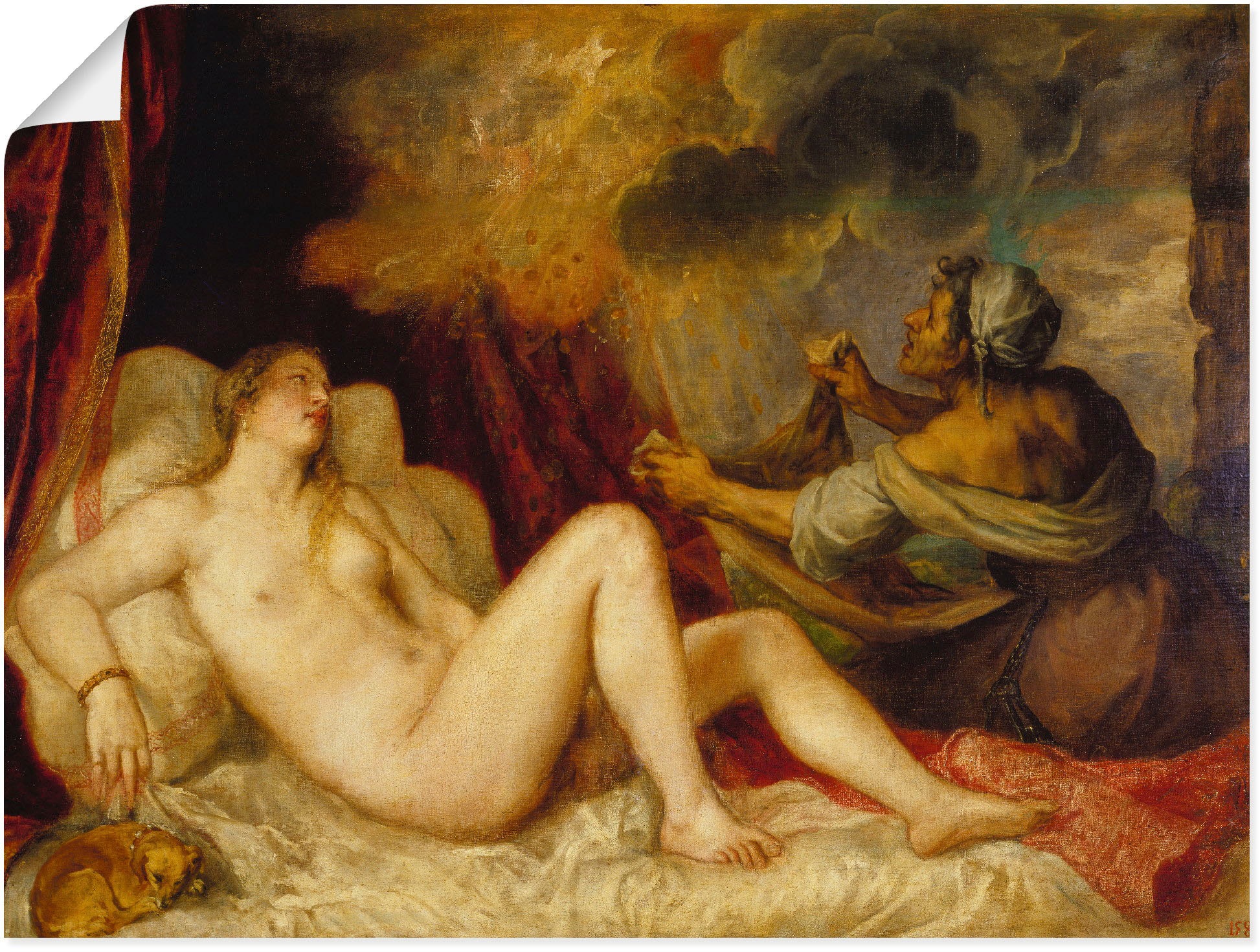 Image of Artland Wandbild »Danae. 1553«, Frau, (1 St.), in vielen Grössen & Produktarten -Leinwandbild, Poster, Wandaufkleber / Wandtattoo auch für Badezimmer geeignet bei Ackermann Versand Schweiz