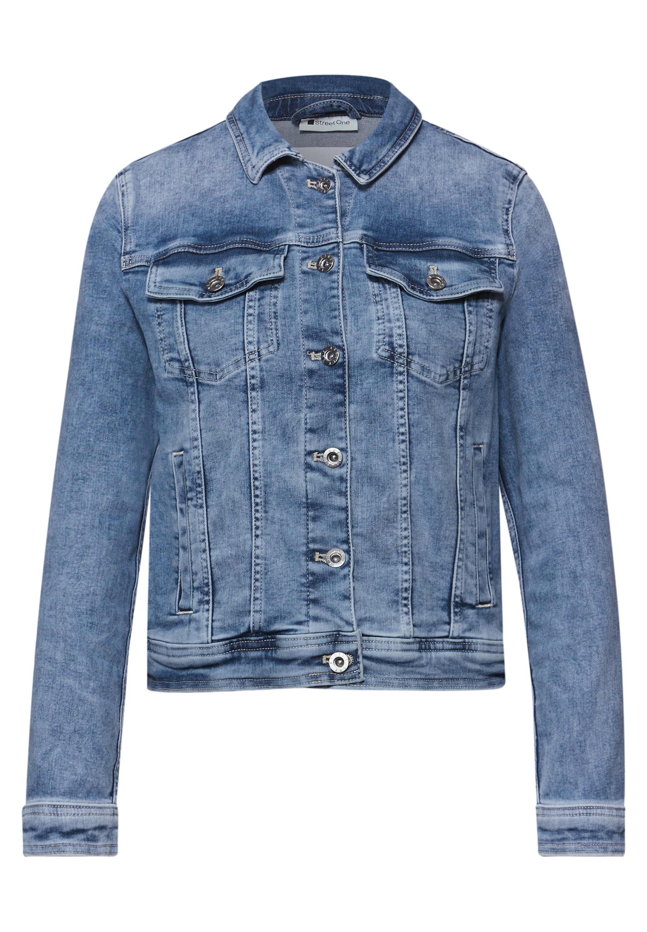 STREET ONE Jeansjacke mit Brust Taschen