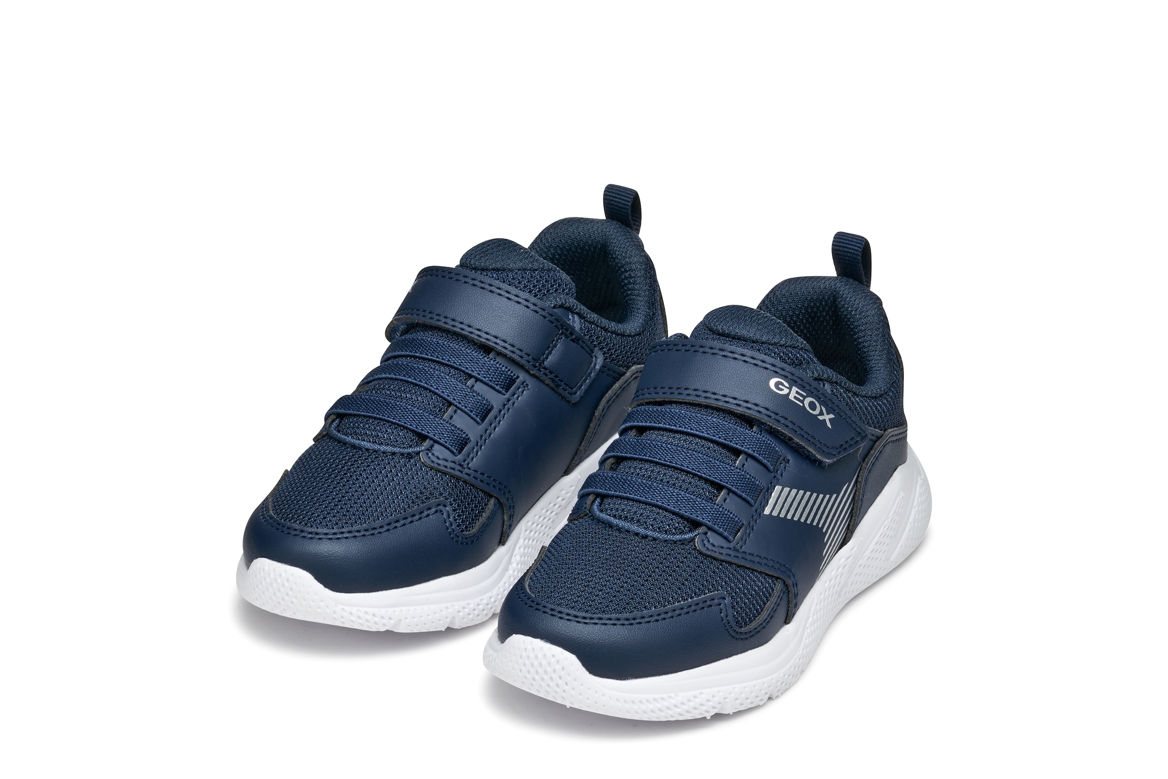 Image of Geox Sneaker "J SPRINTYE BOY", Freizeitschuh, Klettschuh mit elastischen Schnürsenkeln