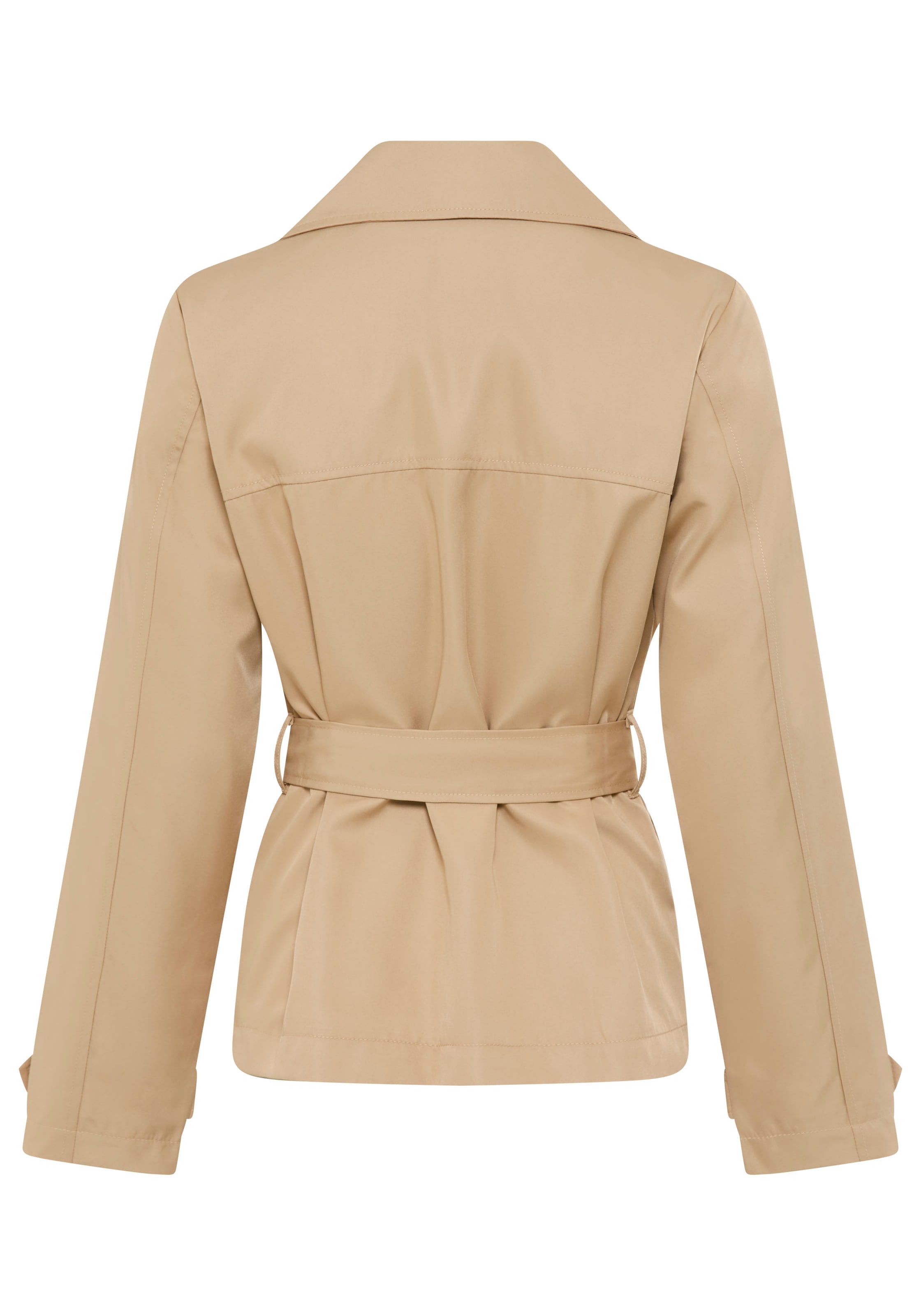 Laura Scott Kurzjacke kurzer Trenchcoat, Übergangsjacke, zweireihiger Verschluss