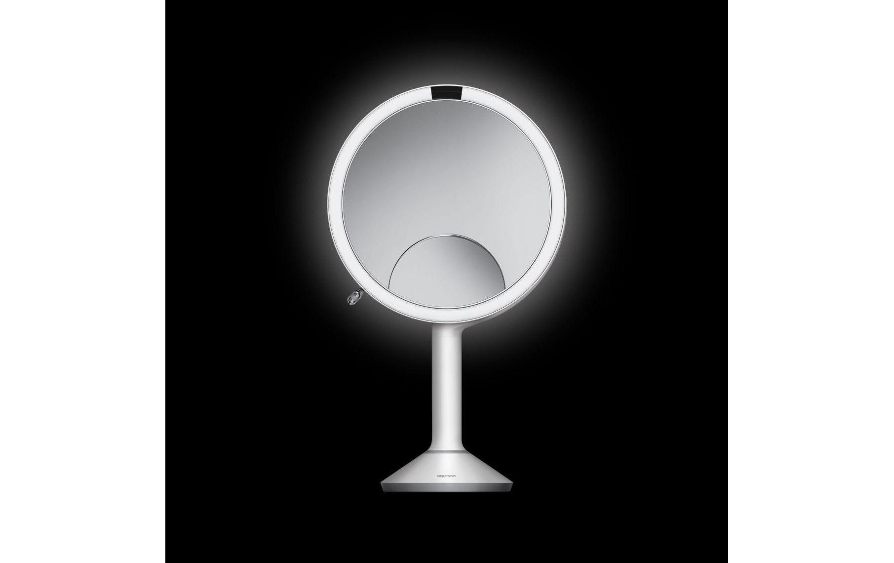 simplehuman Kosmetikspiegel »Kosmetikspiegel mit Sensor Trio Ø 20 cm Weiss«