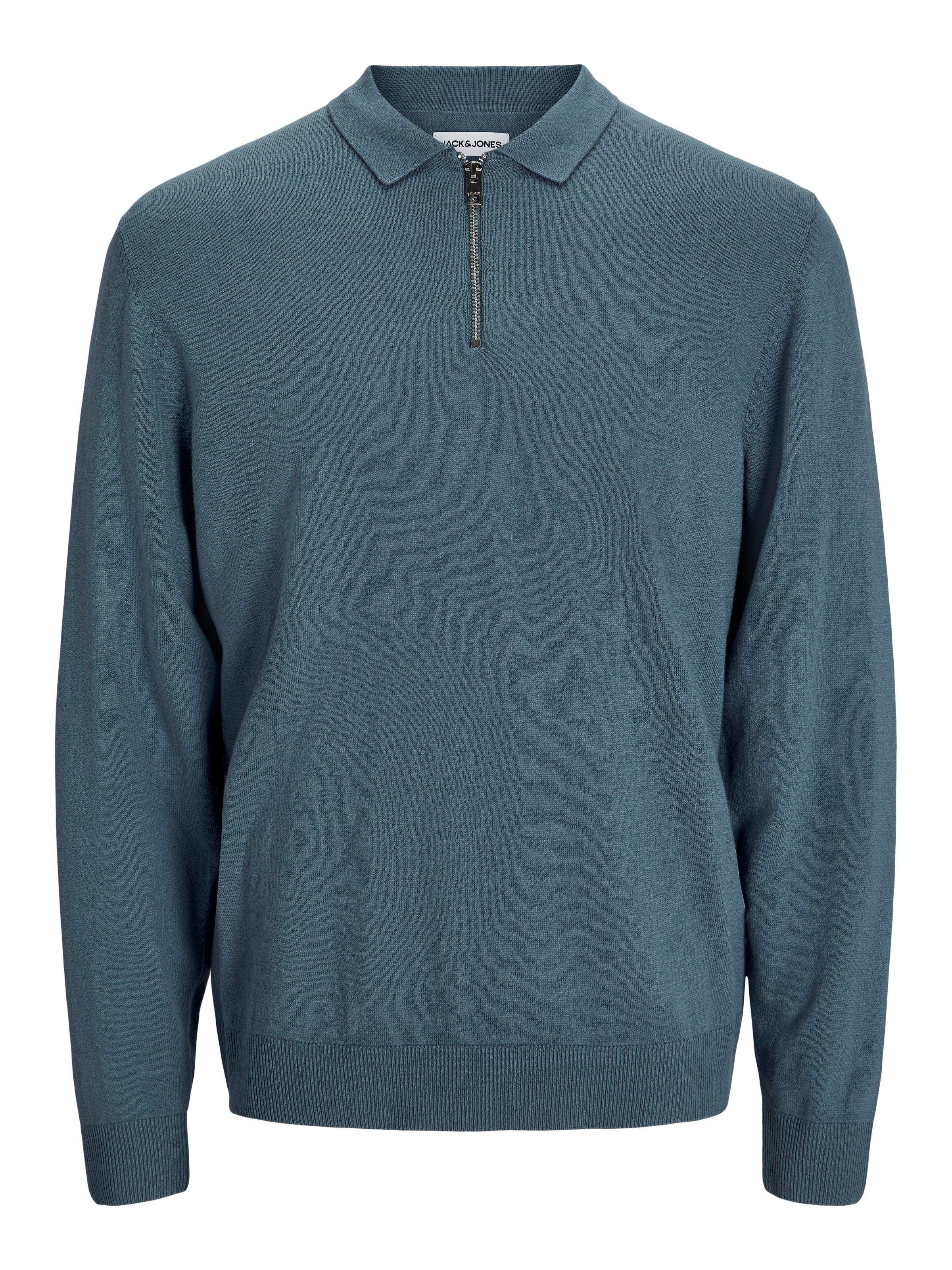 Jack & Jones Polokragenpullover »JJEEMIL KNIT POLO HALF ZIP LS NOOS«, mit Polo Kragen