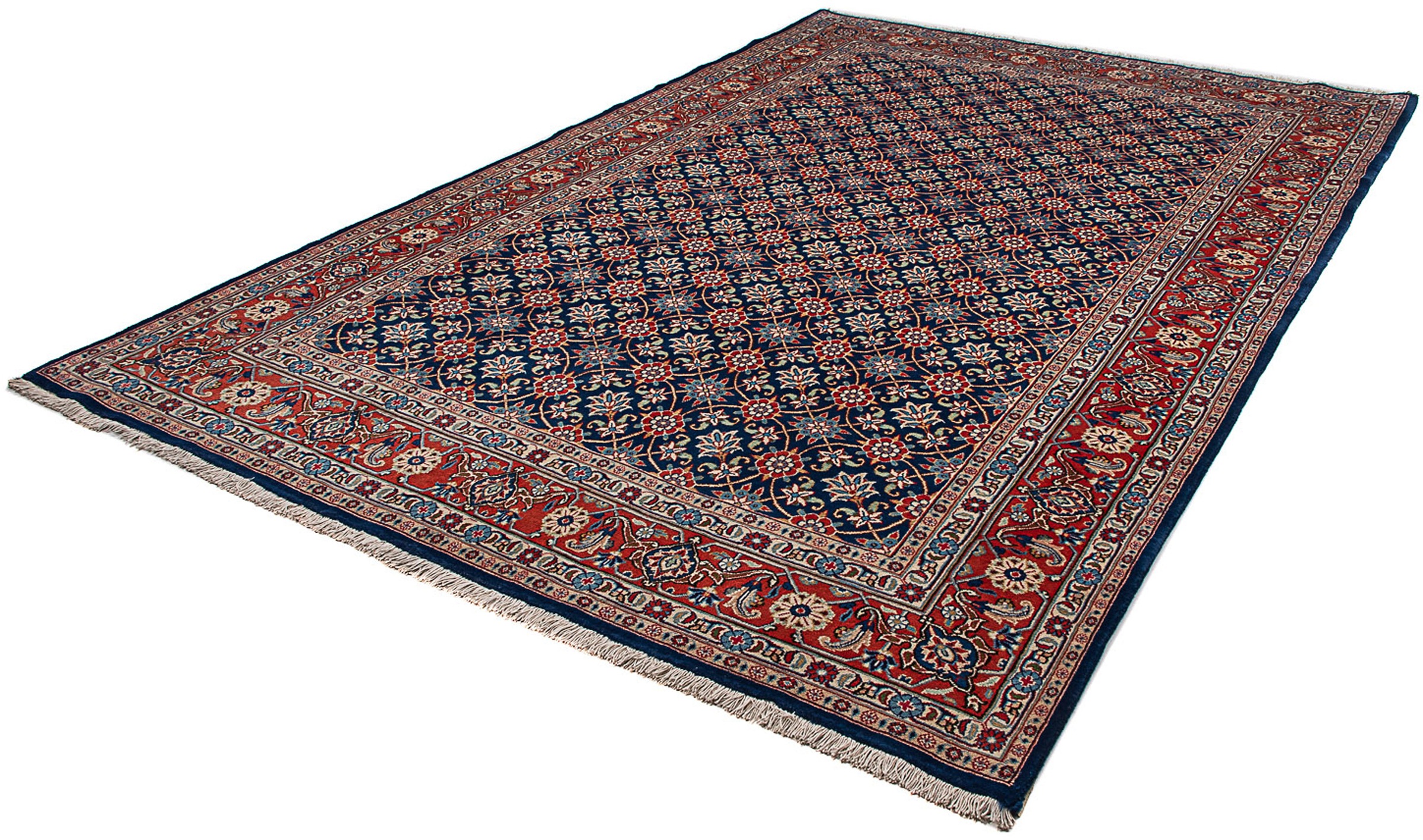 Image of morgenland Orientteppich »Perser - Nomadic - 296 x 202 cm - dunkelblau«, rechteckig, 10 mm Höhe, Wohnzimmer, Handgeknüpft, Einzelstück mit Zertifikat bei Ackermann Versand Schweiz