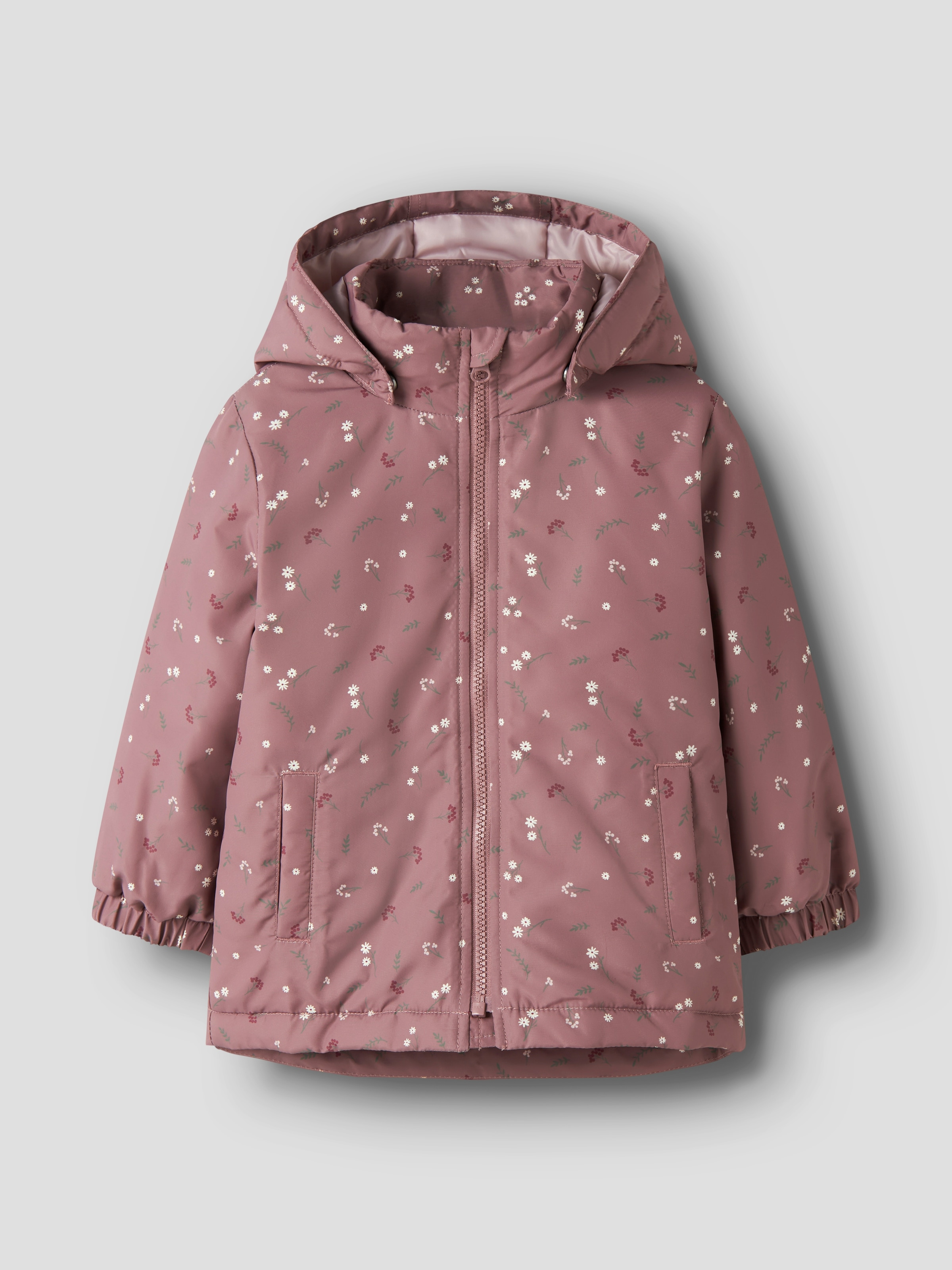 Name It Outdoorjacke »NMFMAXI JACKET PA AOP NOOS« mit Kapuze Kunstfaser, wasserabweisend, reflektierendes Detail