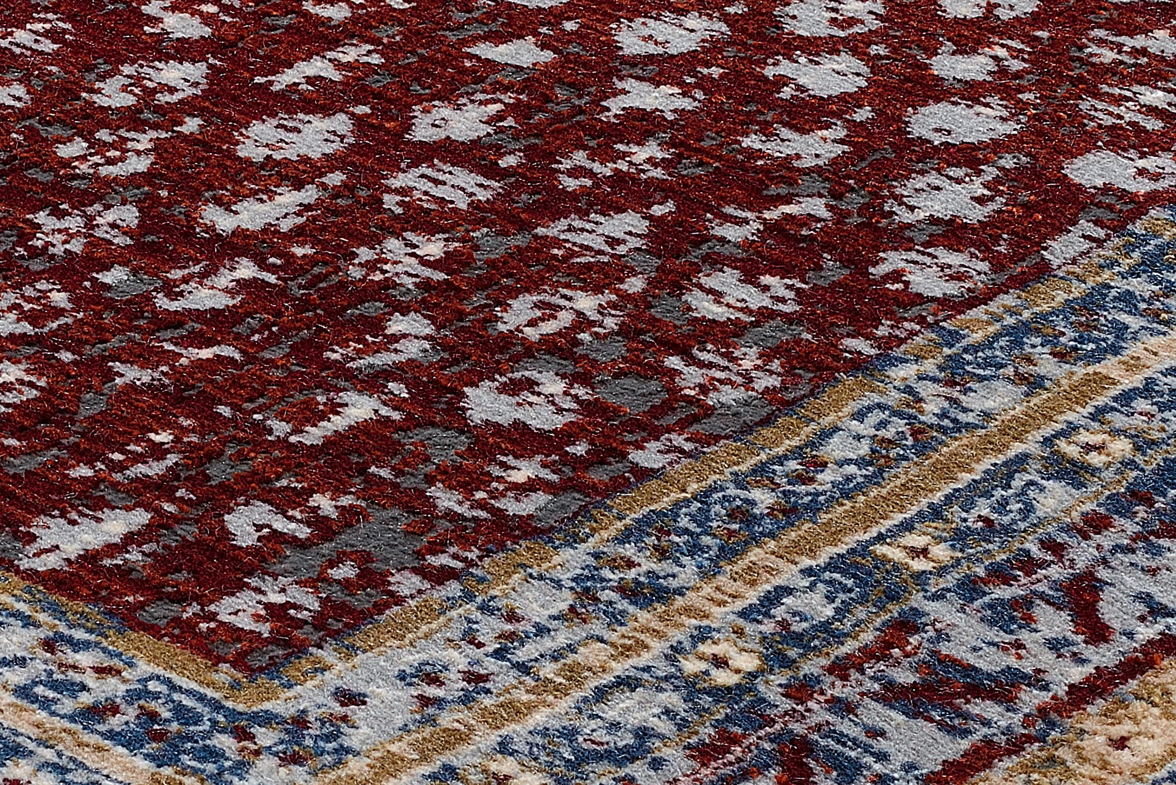 WK WOHNEN Teppich »POINTS« rechteckig 7 mm Höhe hochwertiger Materialmix mit seidigem Glanz