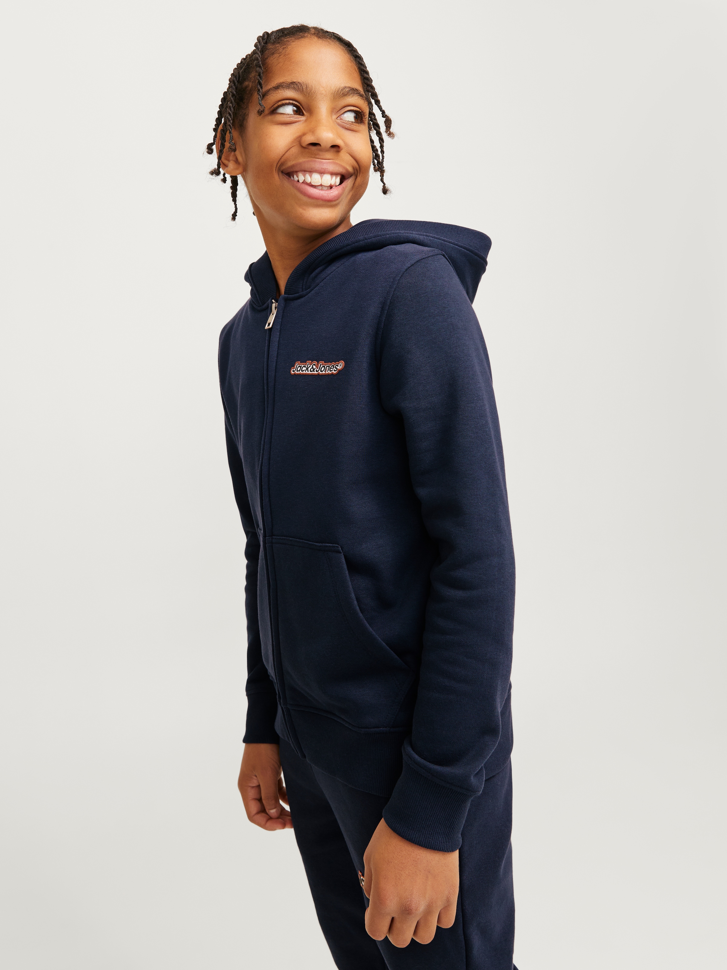 Jack & Jones Junior Kapuzensweatjacke »JORVESTERBRO NEWTON SWEATZIP HOOD BF JNR«