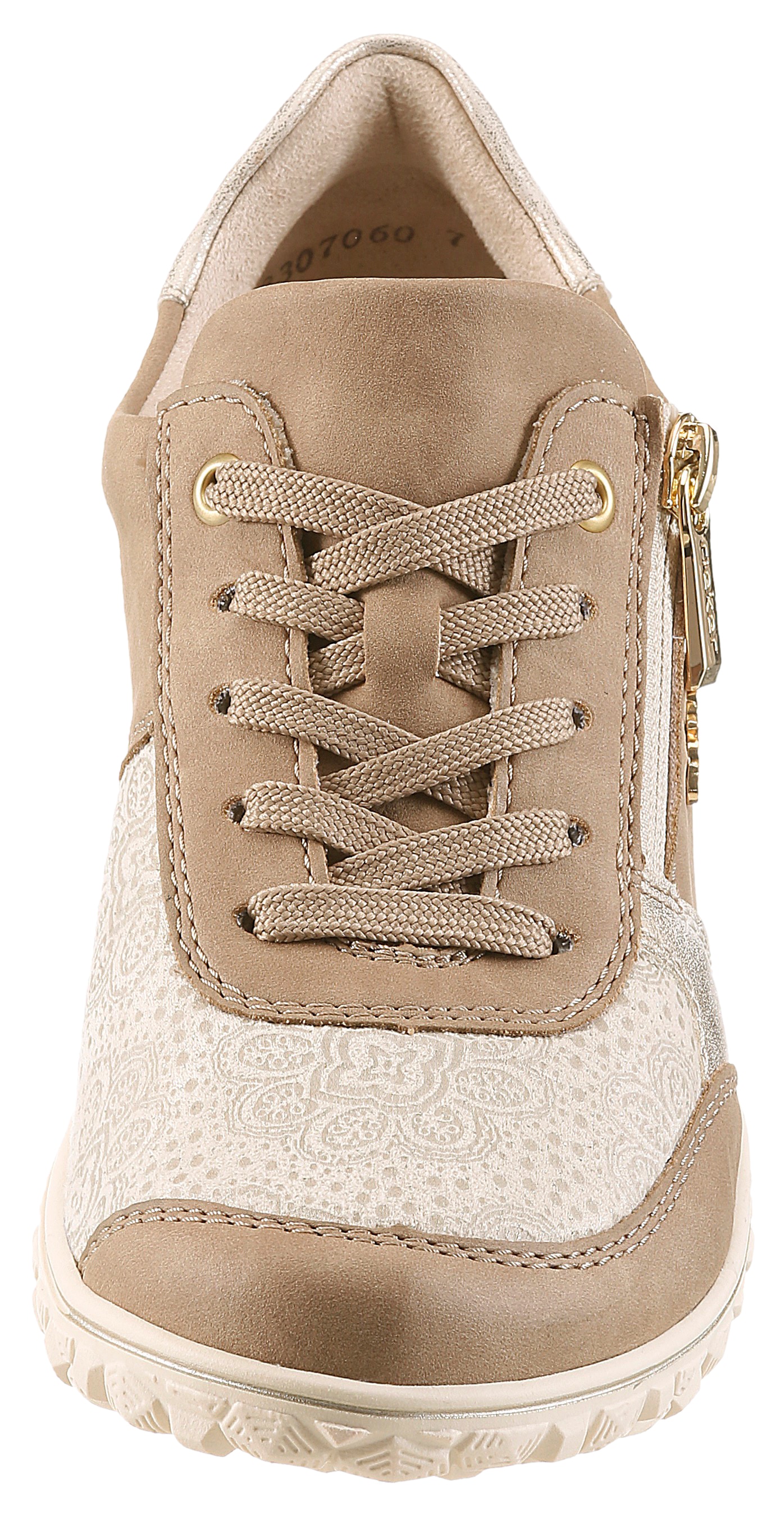 Rieker Sneakers  chaussure à lacets, chaussure basse, basket compensée avec fermeture éclair