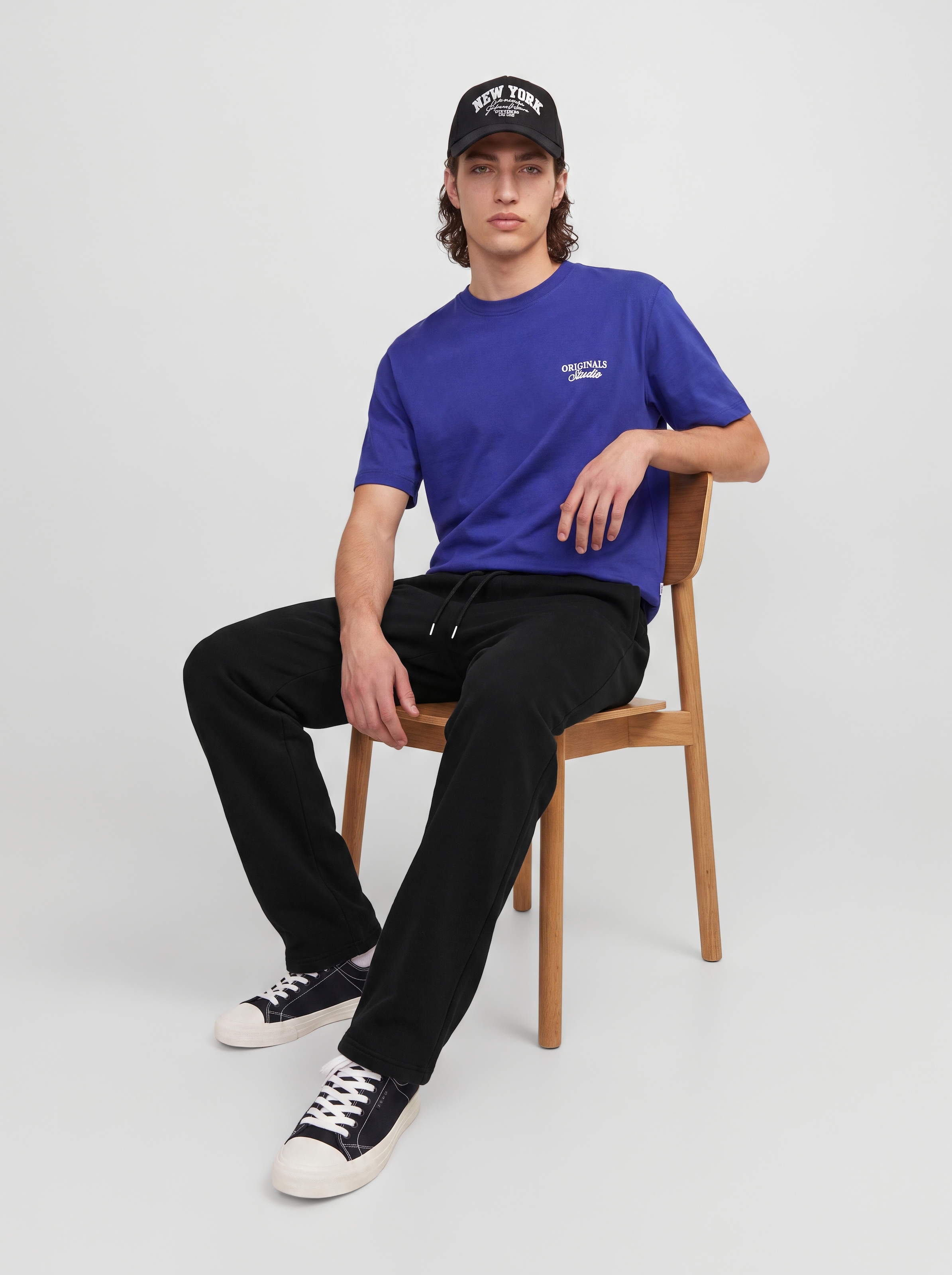 Jack & Jones Sweathose »JPSTBILL LEGACY SCUBA UNC SWT PANTS NOOS«  Materialmix, locker geschnitten