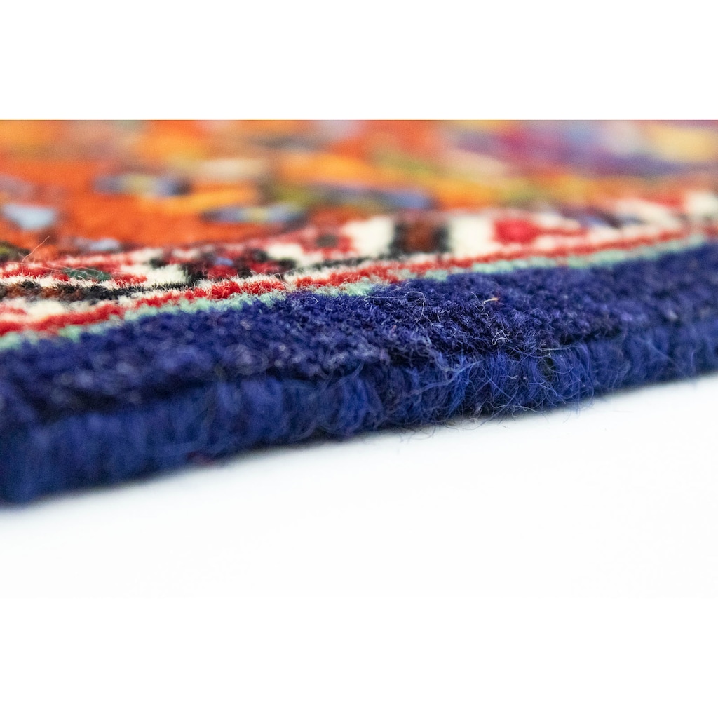 morgenland Wollteppich »Täbriz Teppich handgeknüpft blau«, rechteckig