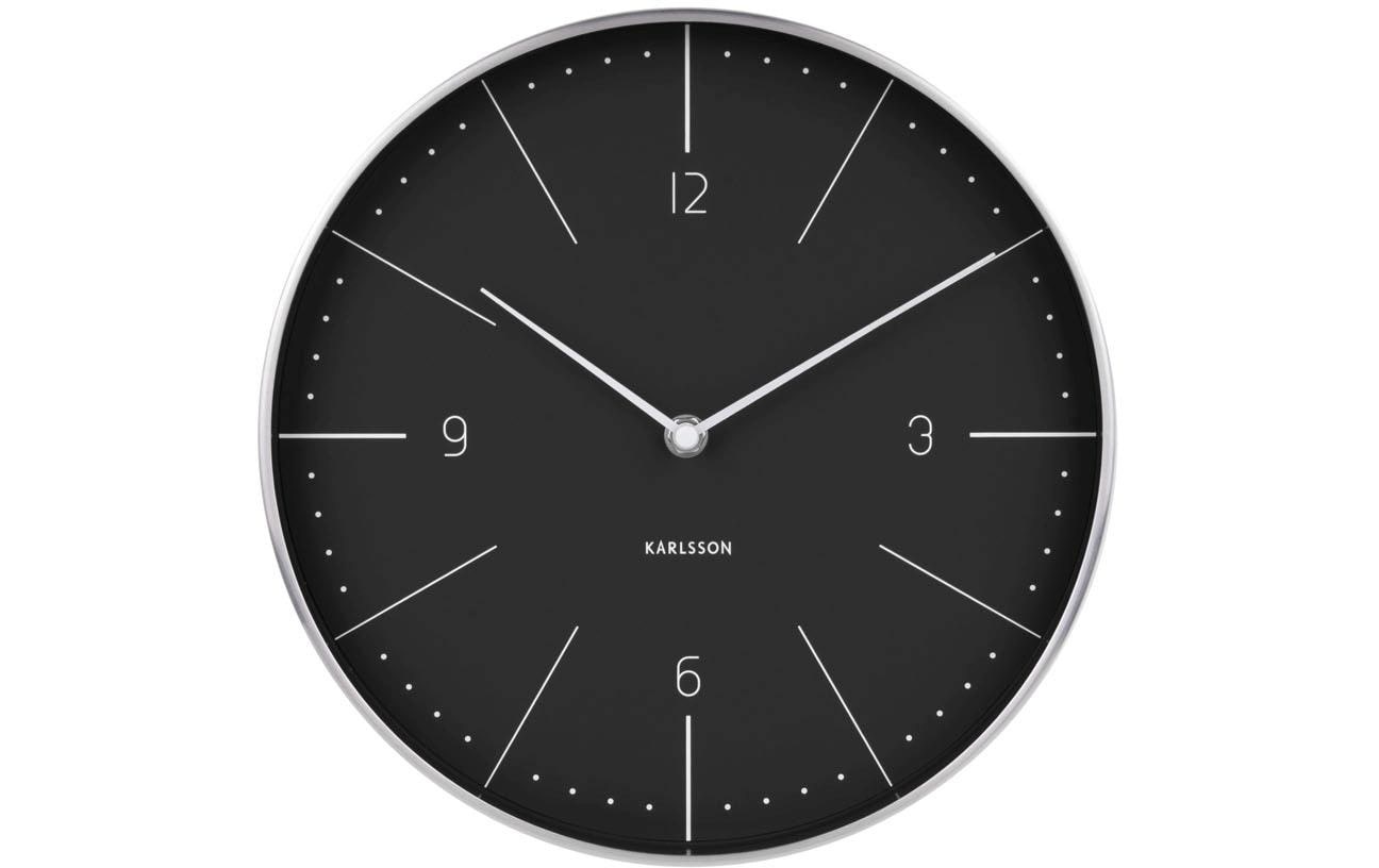 Karlsson Wanduhr »Wanduhr Normann Numbers, Schwarz«