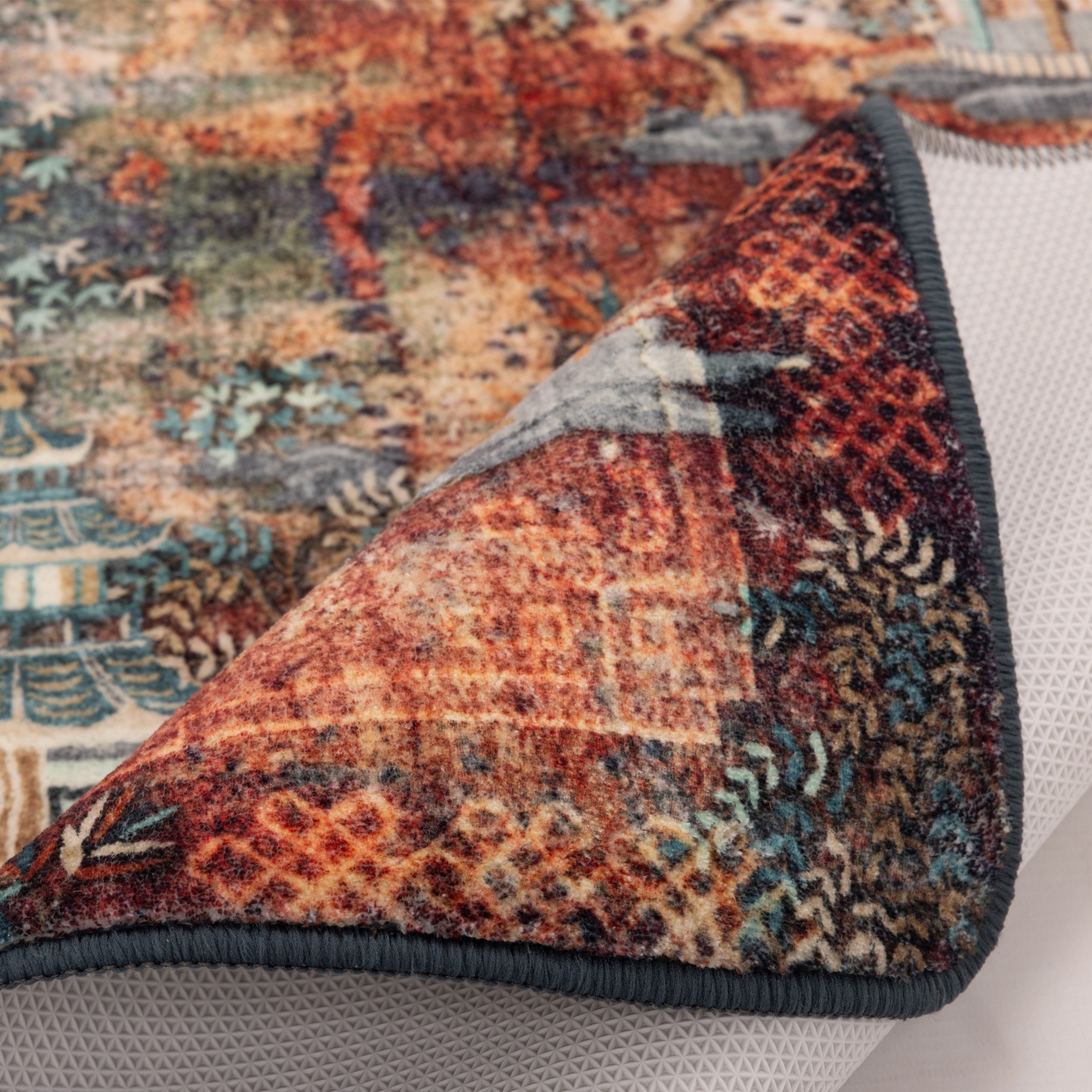 Gino Falcone Tapis de bain »Aquata GF-163, Badvorleger, Badezimmer Teppich« Höhe 7 mm revêtement antidérapant Badteppich, bedruckt, rechteckig