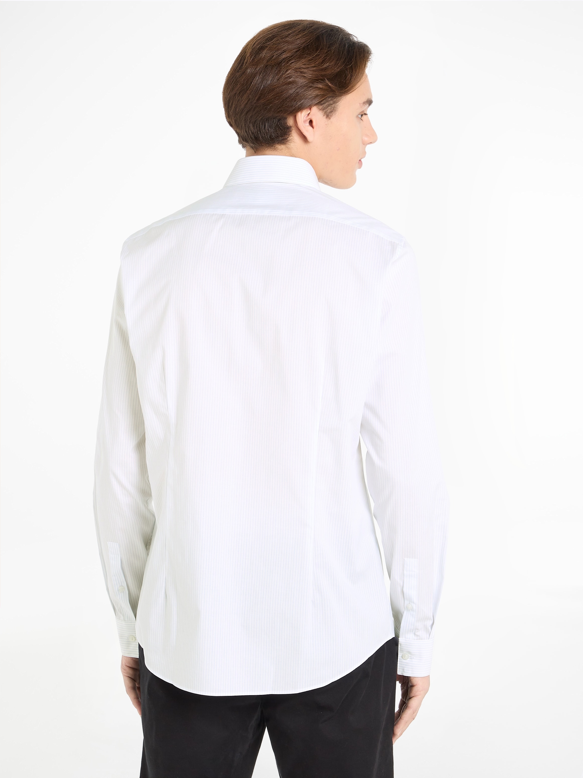 Calvin Klein Langarmhemd »STRETCH STRIPE SLIM SHIRT«