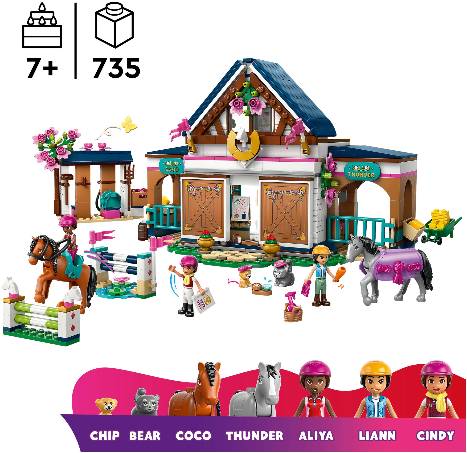 LEGO® Konstruktionsspielsteine »Pferdestall und Reitschule (42688), LEGO Friends« Made in Europe