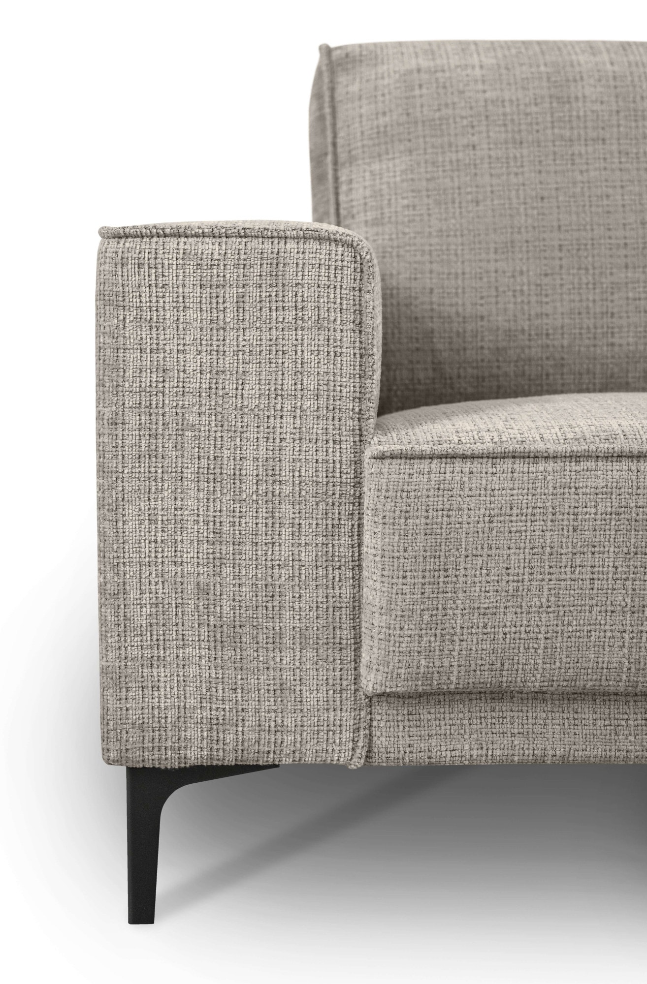 GOODproduct 2-places »OLAND Chenille, Sofa, B: 164 cm, Skandi-Design« 164 cm, suspension à vagues, design scandinave, pieds en métal