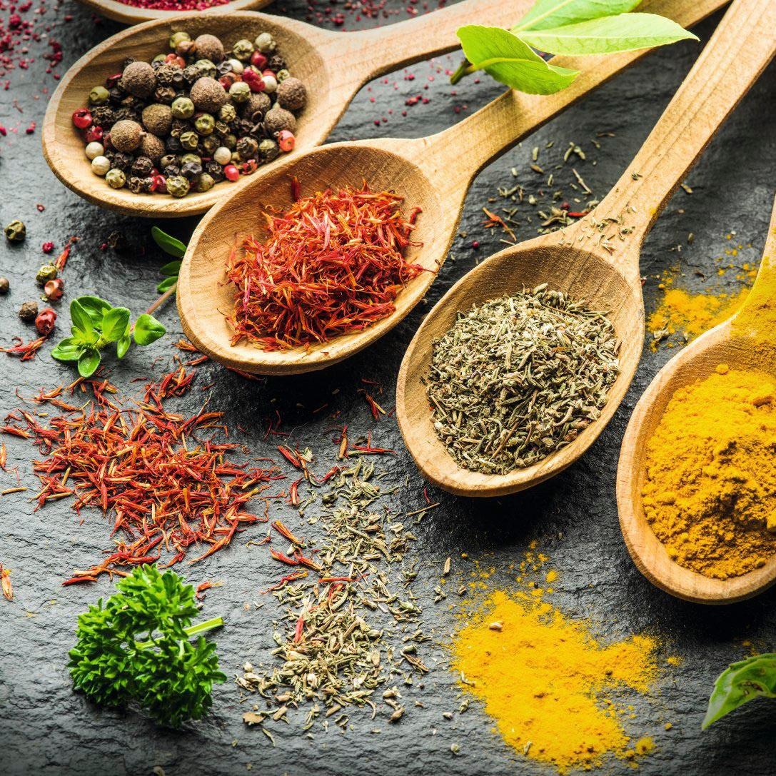 Image of Reinders! Glasbild »Gewürze Holzlöffel« bei Ackermann Versand Schweiz