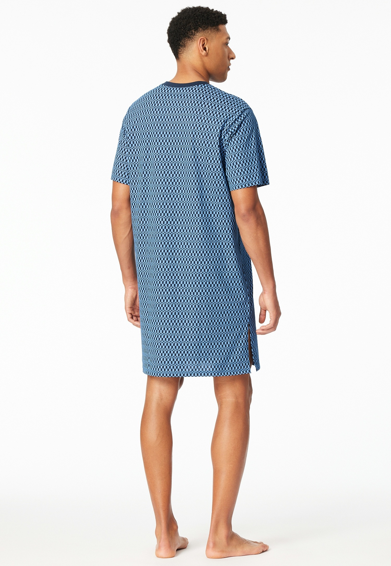Schiesser Chemise de nuit »Comfort Nightwear« mit V-Ausschnitt, kleine Brusttasche, 1/2-Arm