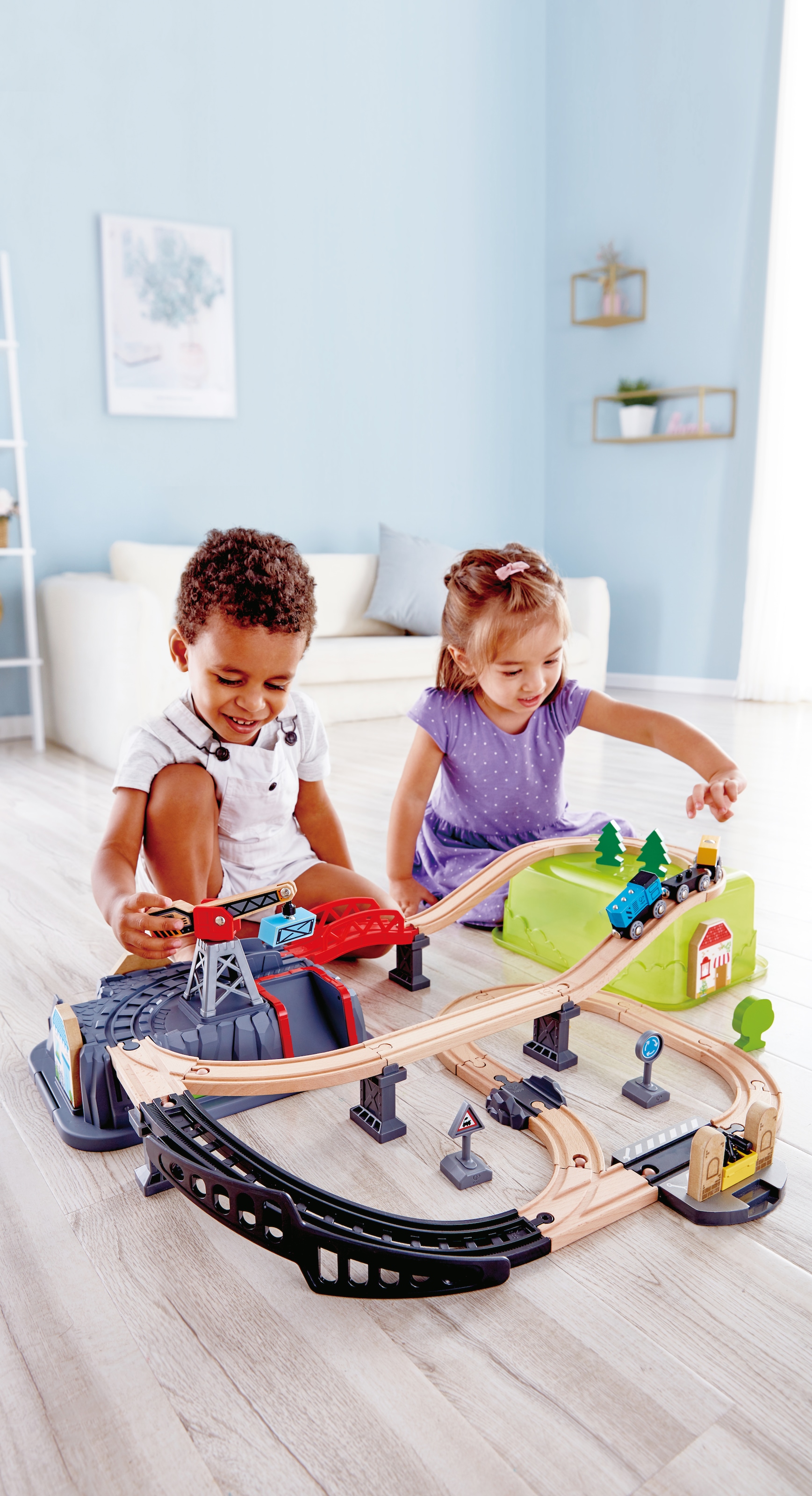 Hape Spielzeug-Eisenbahn »Eisenbahn-Baukasten«