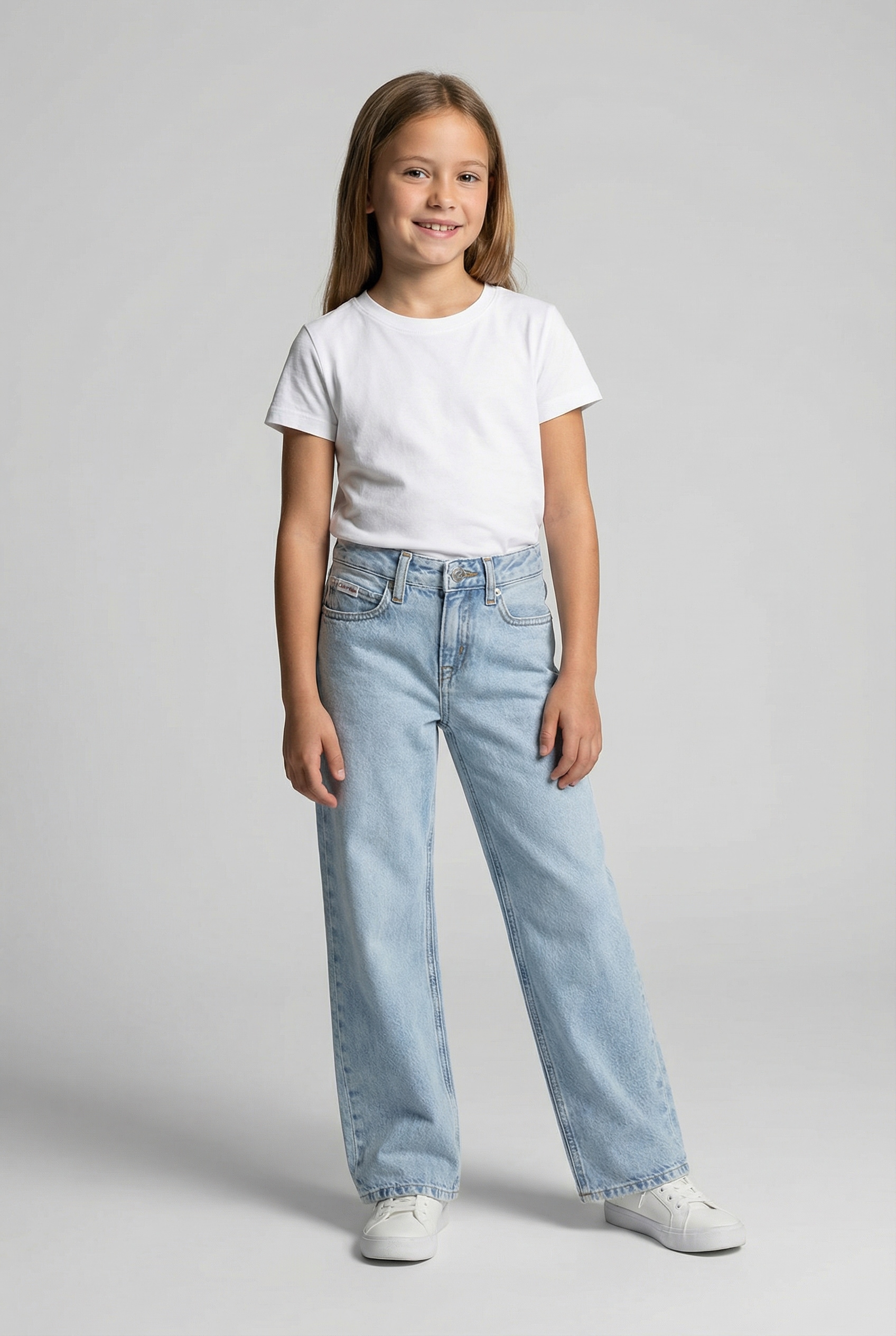 Calvin Klein Jeans Jeans large »WIDE LEG JEANS« Regular fit pour enfants avec poches pratiques