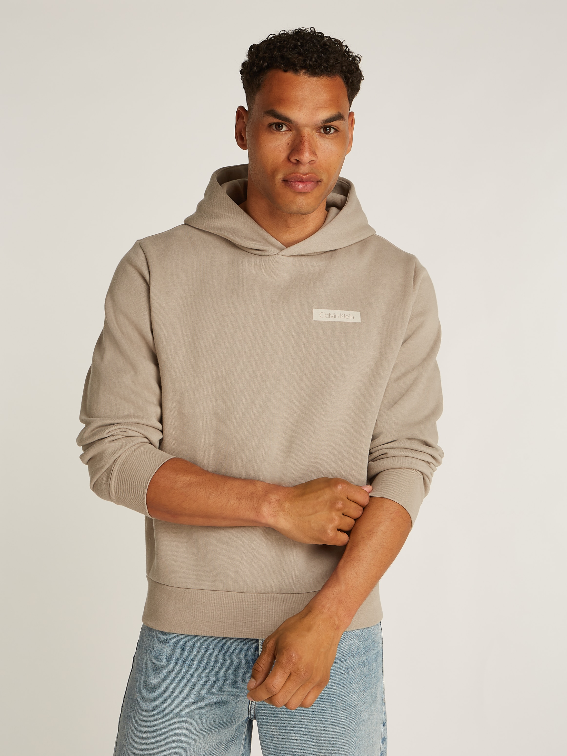 Calvin Klein Sweatshirt »STACKED COLOR BLOCK BACK HOODIE«, mit Logoprint