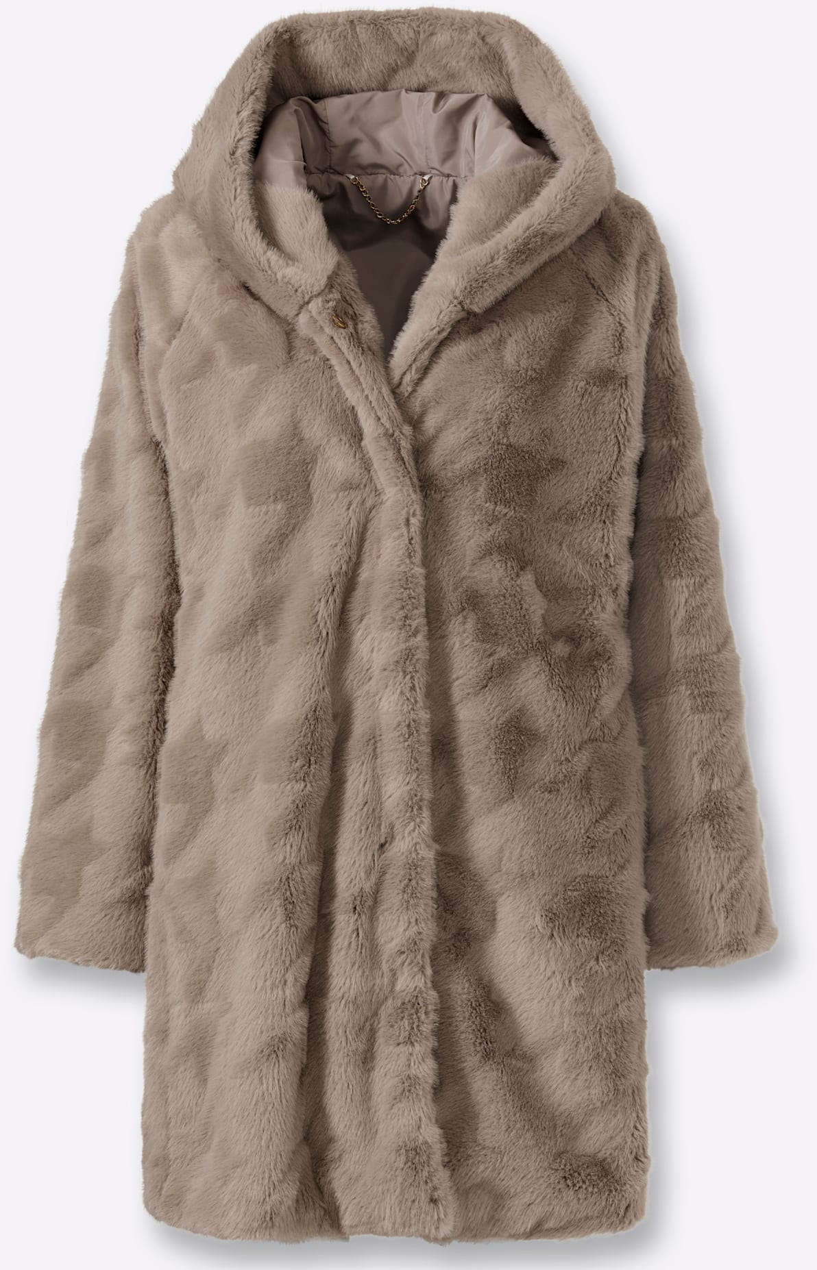 heine Fellimitatjacke mit Kapuze