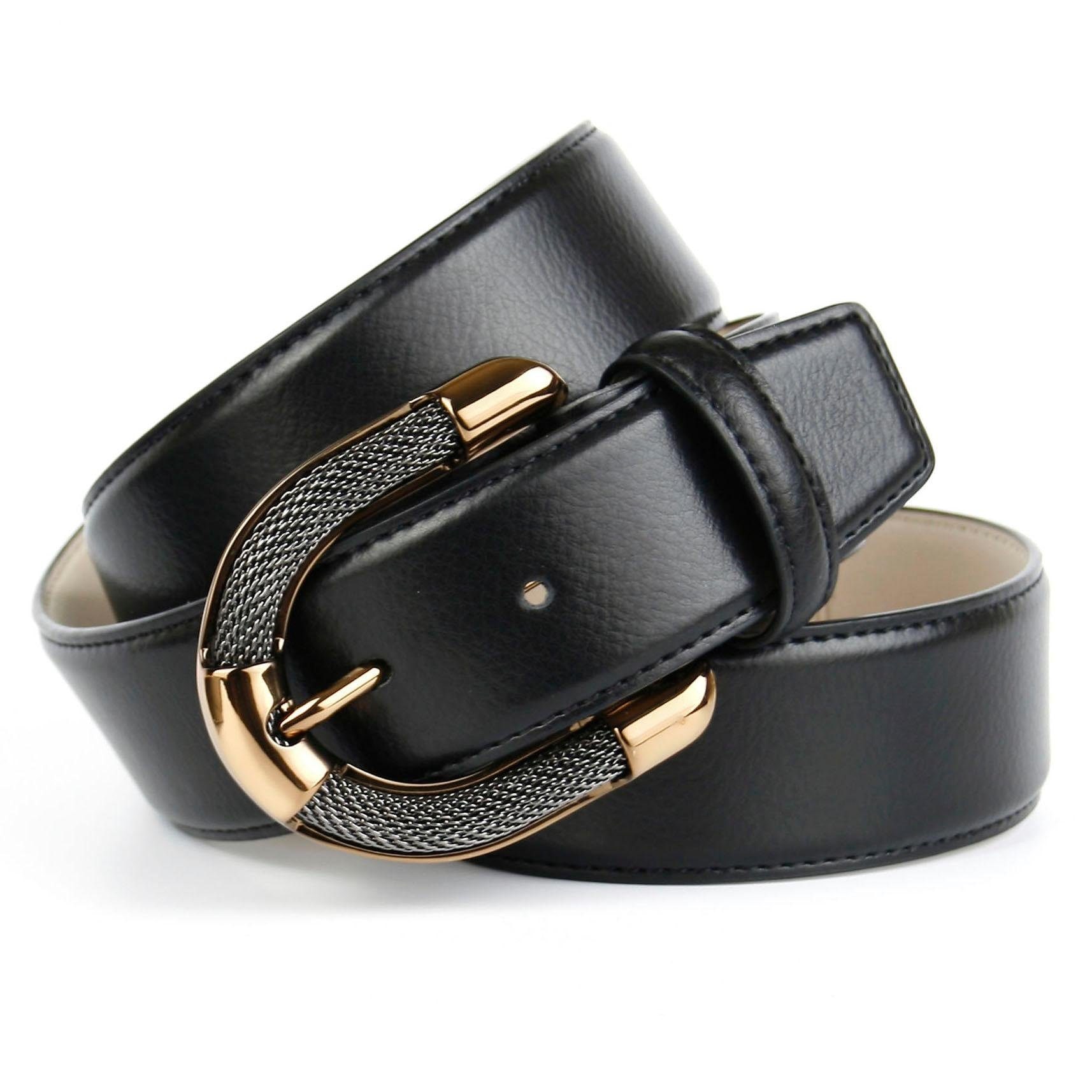 Image of Anthoni Crown Ledergürtel, mit aufwendiger Schmuck-Schliesse in Bicolor-Optik bei Ackermann Versand Schweiz