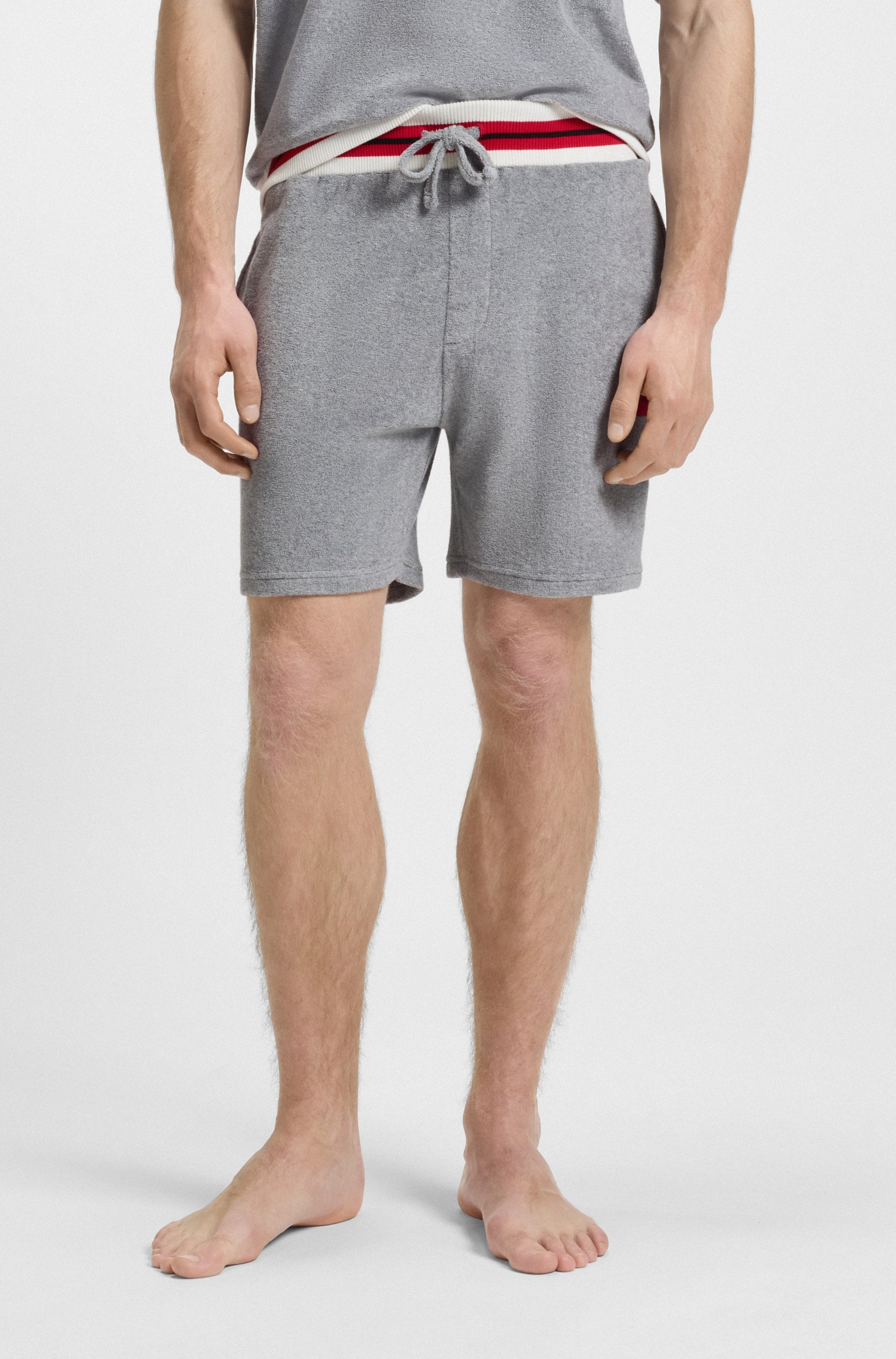 Image of HUGO Underwear Sweatshorts "JAXON" kontrastfarbene Details, Tunnelzug