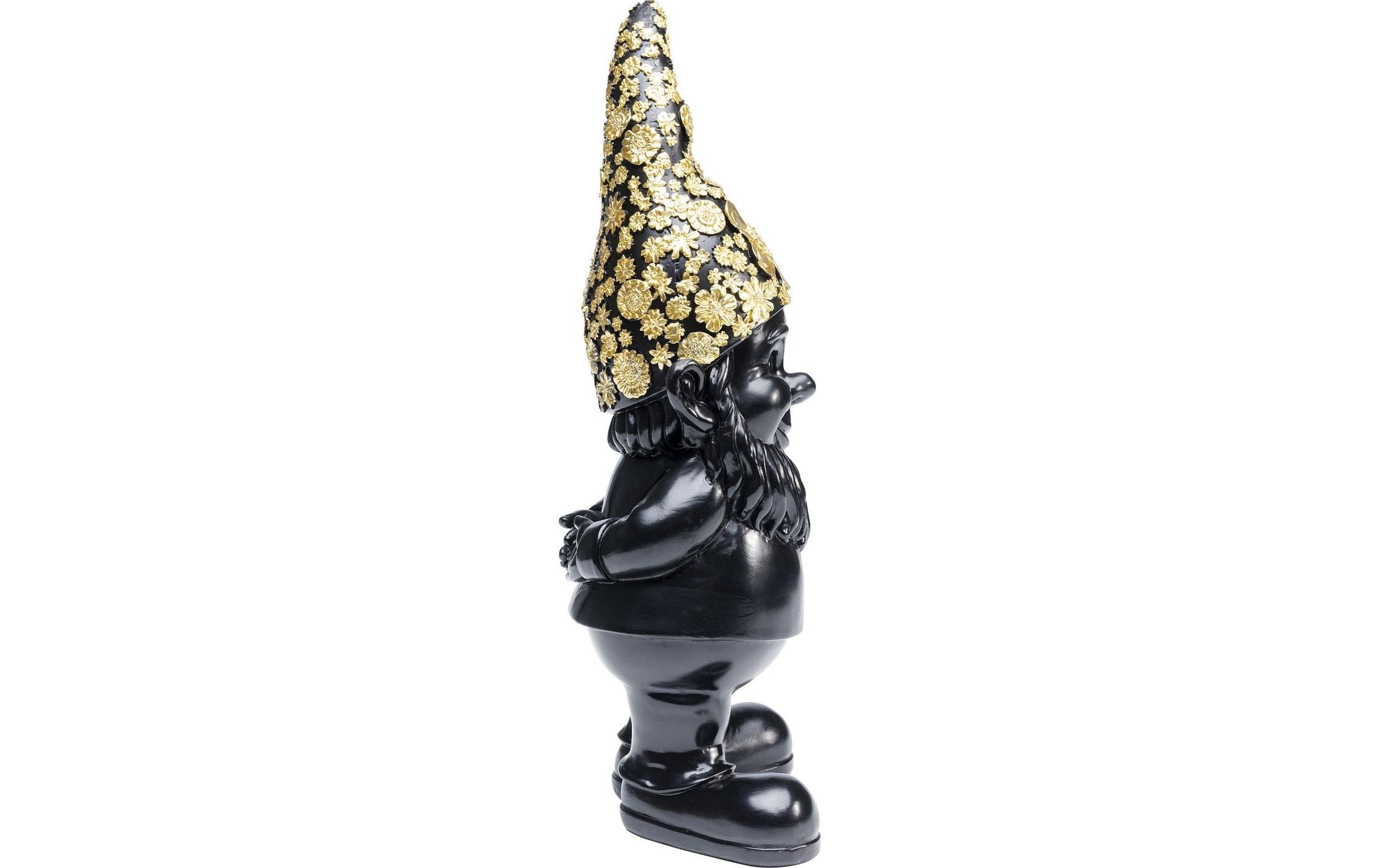 Kare Design Dekofigur »Zwerg Stehend, Schwarz-Goldfarben«