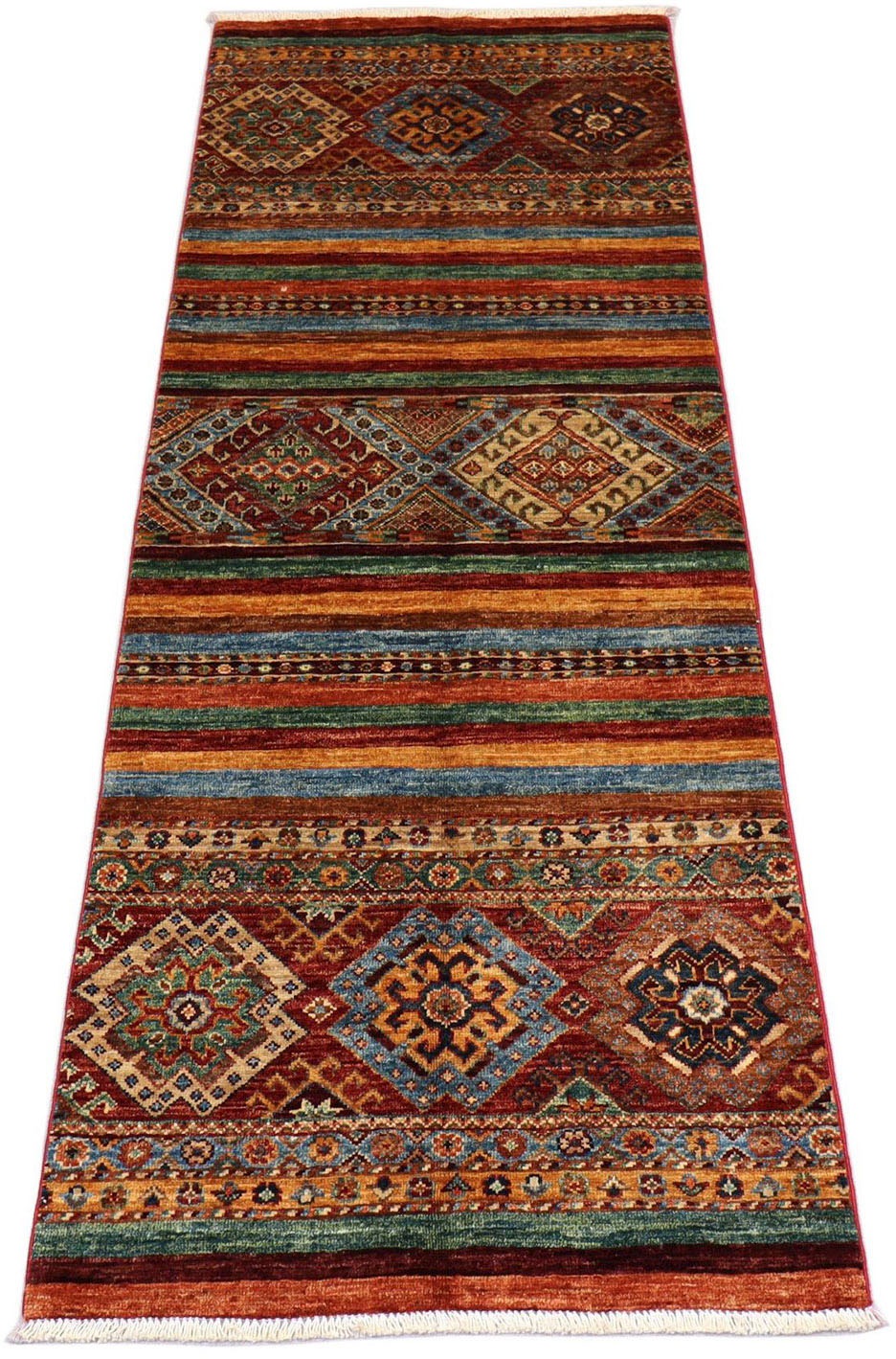 Image of morgenland Läufer »Ziegler Durchgemustert Multicolore 204 x 77 cm«, rechteckig, 0,6 mm Höhe, Handgeknüpft bei Ackermann Versand Schweiz