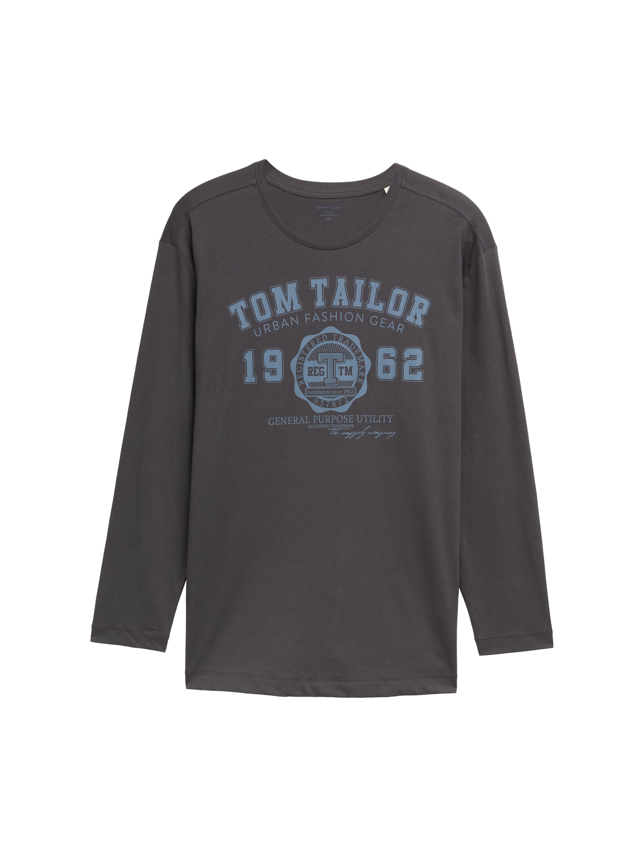 TOM TAILOR PLUS T-shirt à manches longues mit Logo-Stickerei