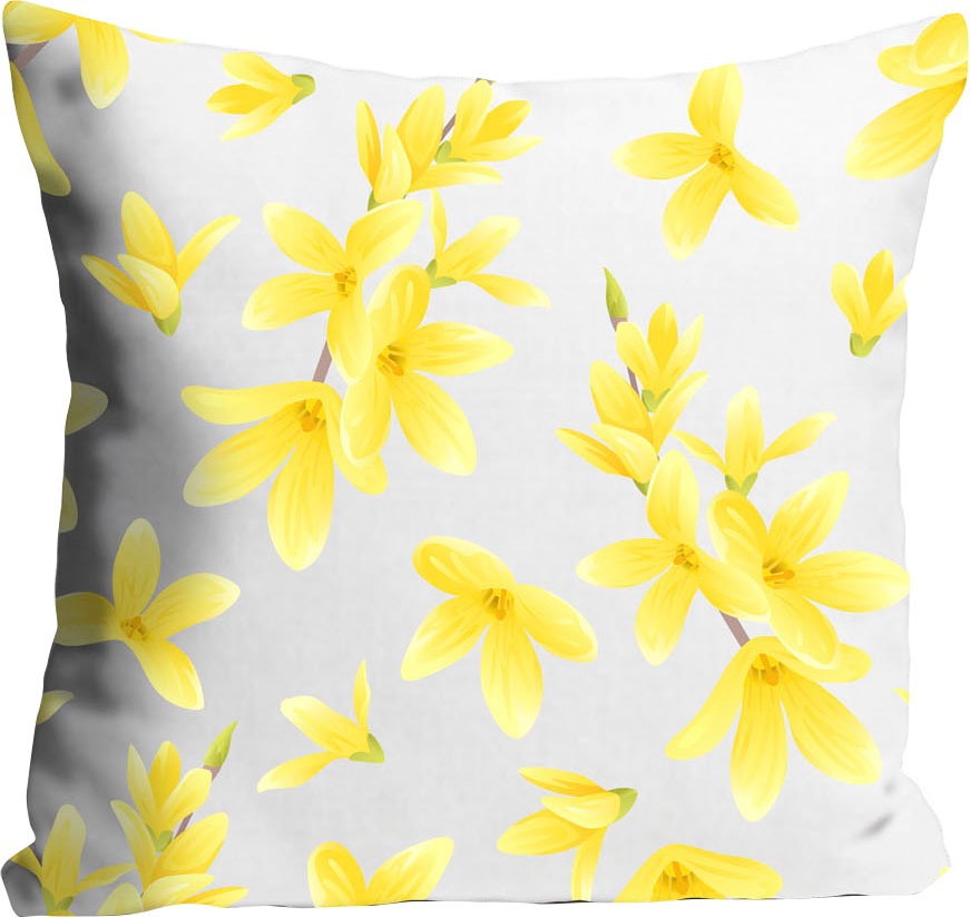 queence Dekokissen "Asiatic Lily" mit gelben Blumen