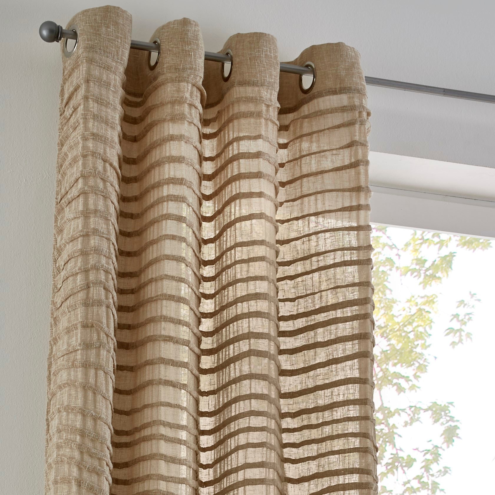 Vorhang St.), weicher »Crinkle (1 kaufen lichtdurchlässig, Musseiin, allover«, jetzt handmade Kutti