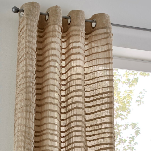 Kutti Vorhang »Crinkle allover«, (1 St.), weicher Musseiin,  lichtdurchlässig, handmade jetzt kaufen