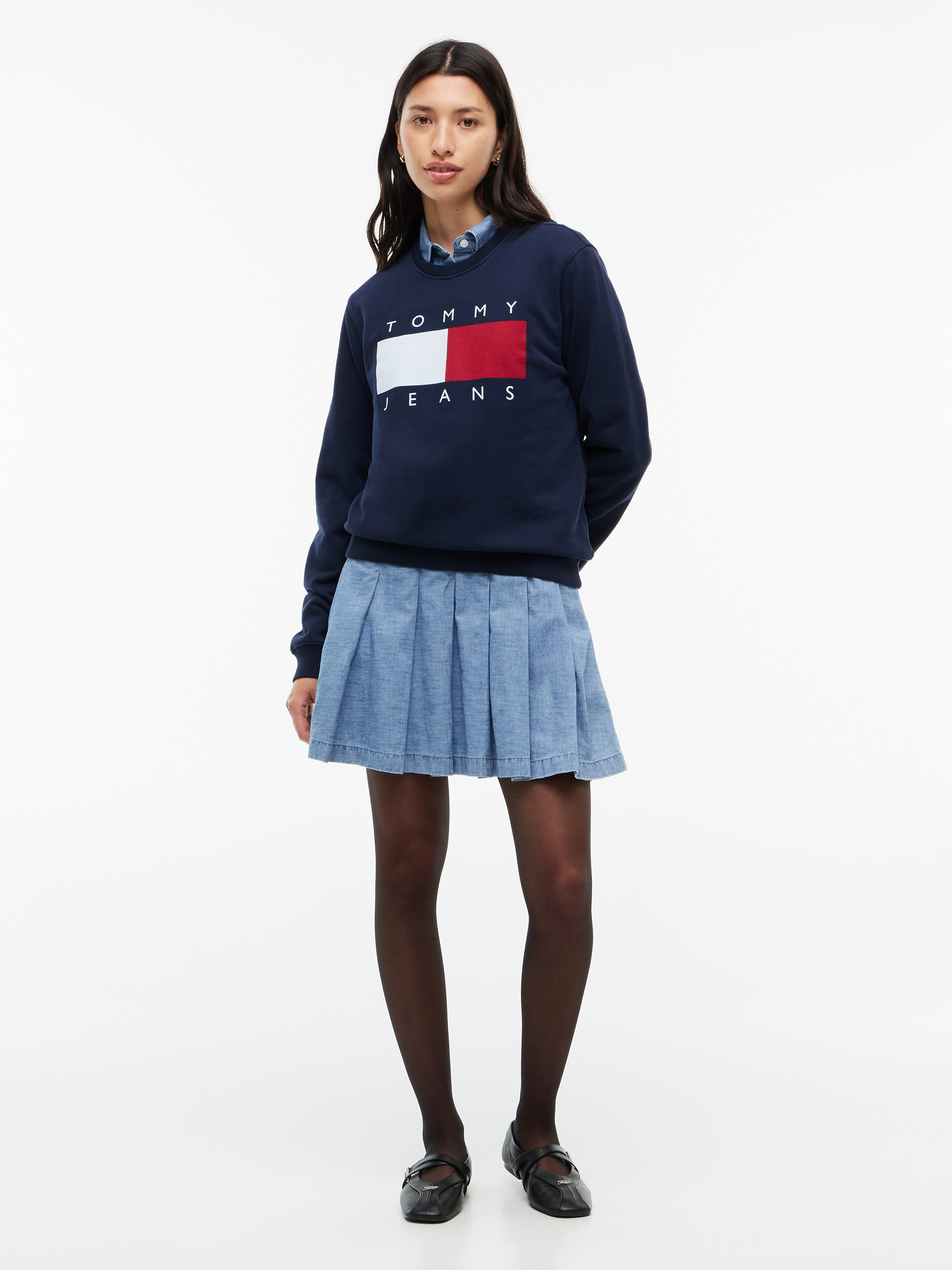 Tommy Jeans Sweat-shirt »TJW REG FLAG CREW«, Coton
