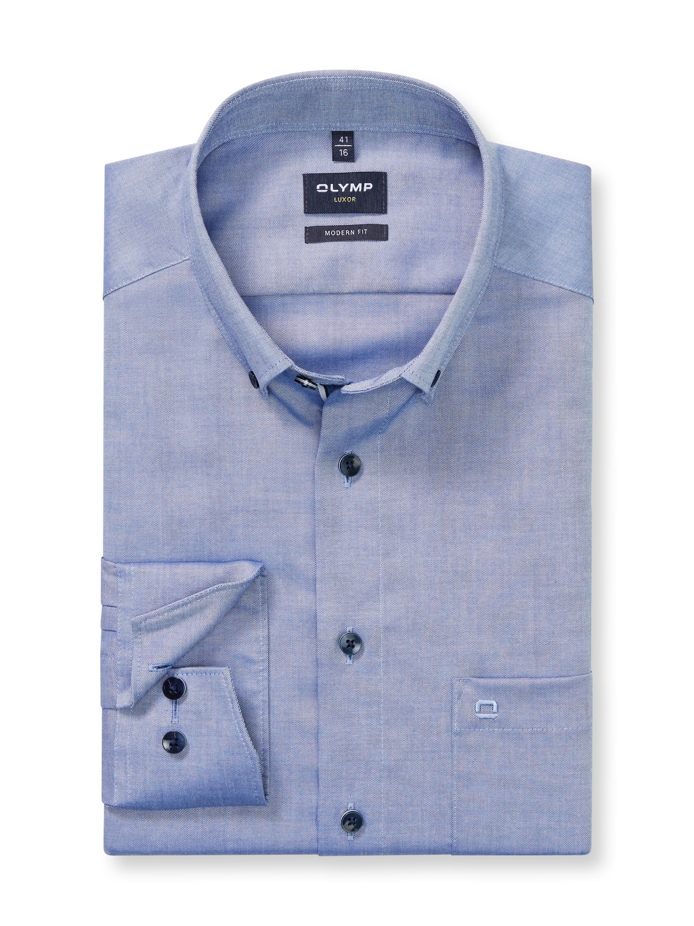 Image of OLYMP Langarmhemd "Luxor modern fit" modern fit, Businesshemd, Button-down-Kragen