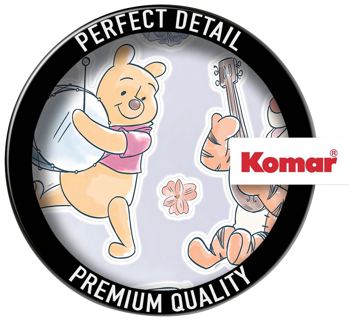 Komar Wandtattoo »Winnie the Pooh - Flowers & Music - Grösse 50 x 70 cm«, (12 St.), selbstklebend, Wandsticker, Kinderzimmer