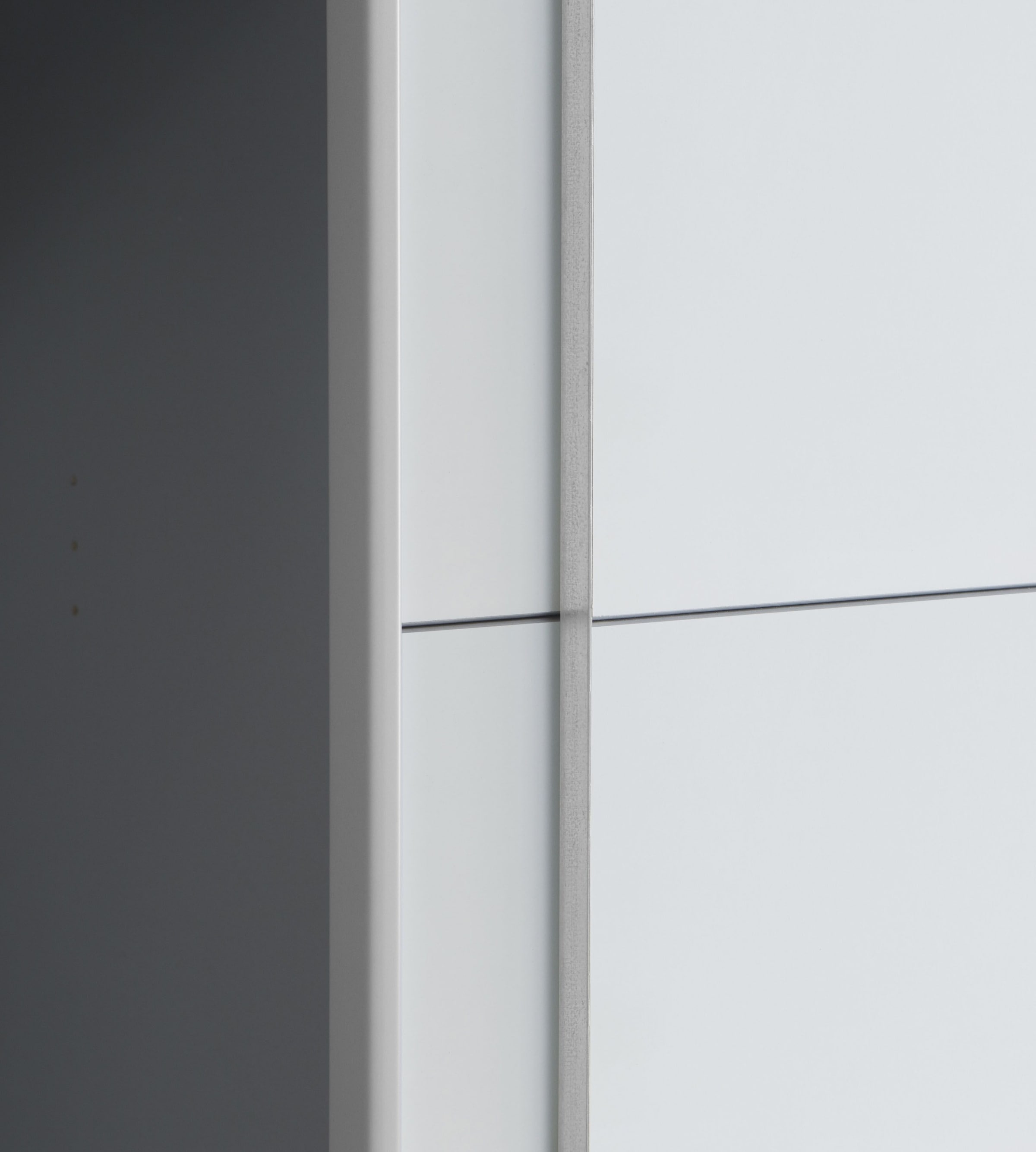 FORTE Armoires à vêtements »Narago, Kombischrank, modernes Design« L/H/P env. 270/210/61 cm, aussi avec équipement premium,  Combinaison de portes coulissantes avec portes latérales battantes, Fabriqué en Europe