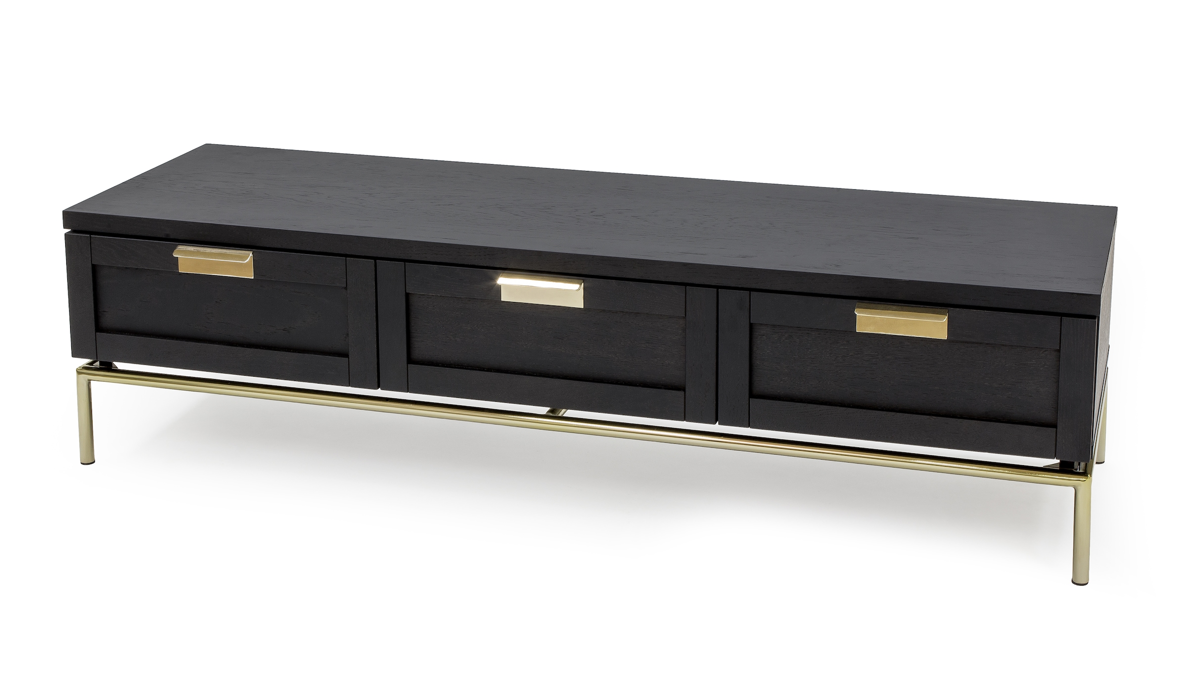 andas Lowboard, Kommode, Holzfurnier aus Walnussbaum, skandinavisches Design