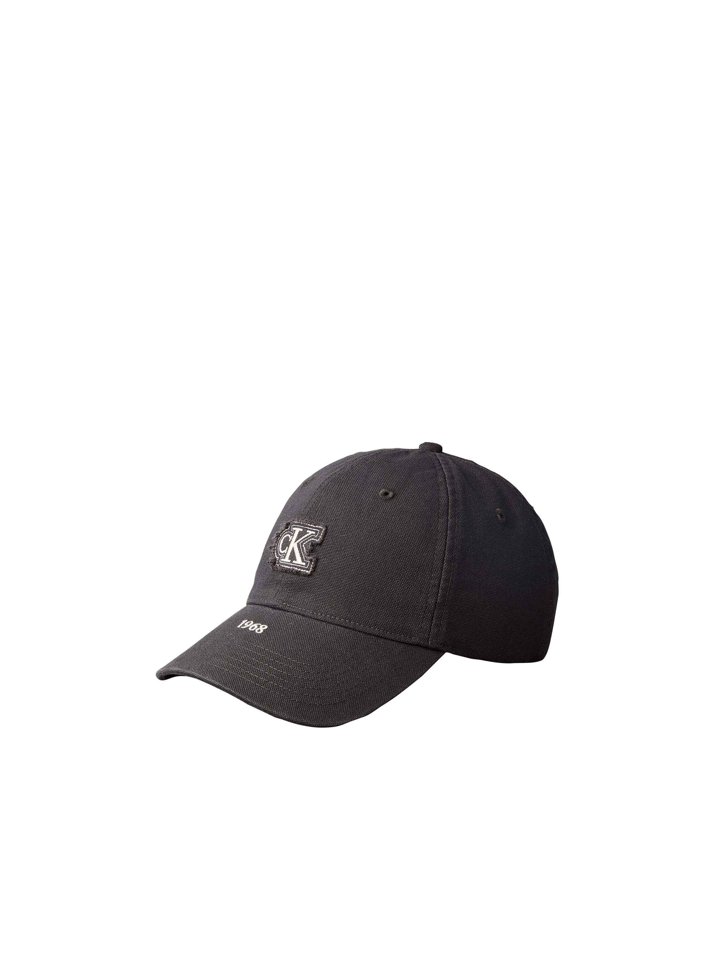 Image of Calvin Klein Baseball Cap "WASHED COTTON CANVAS SMALL FRAYE" Regular fit und grössenverstellbar
